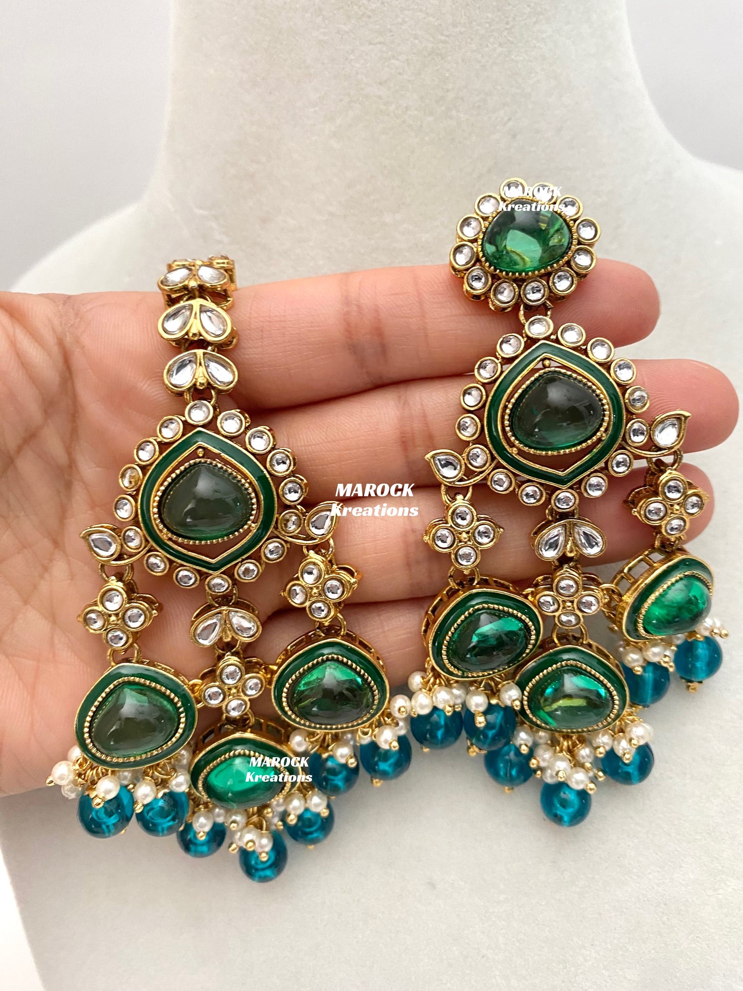 Connie Premium Quality Statement Kundan Necklace/Bridal set