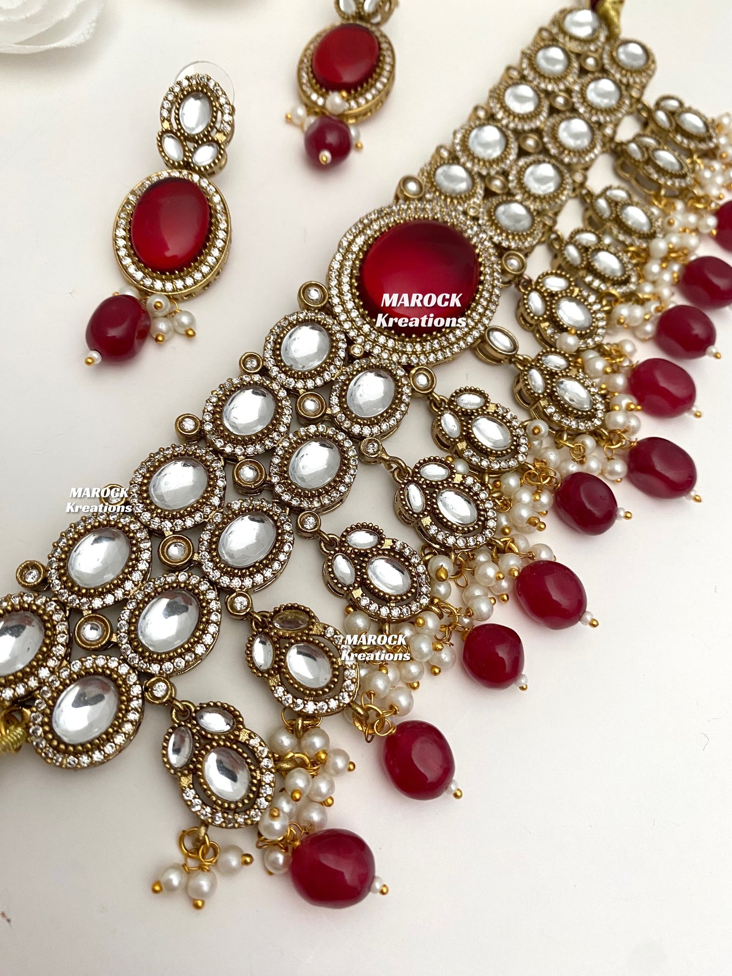 Danica Sabyasachi inspired Premium Quality Moissanite Kundan Statement Choker set
