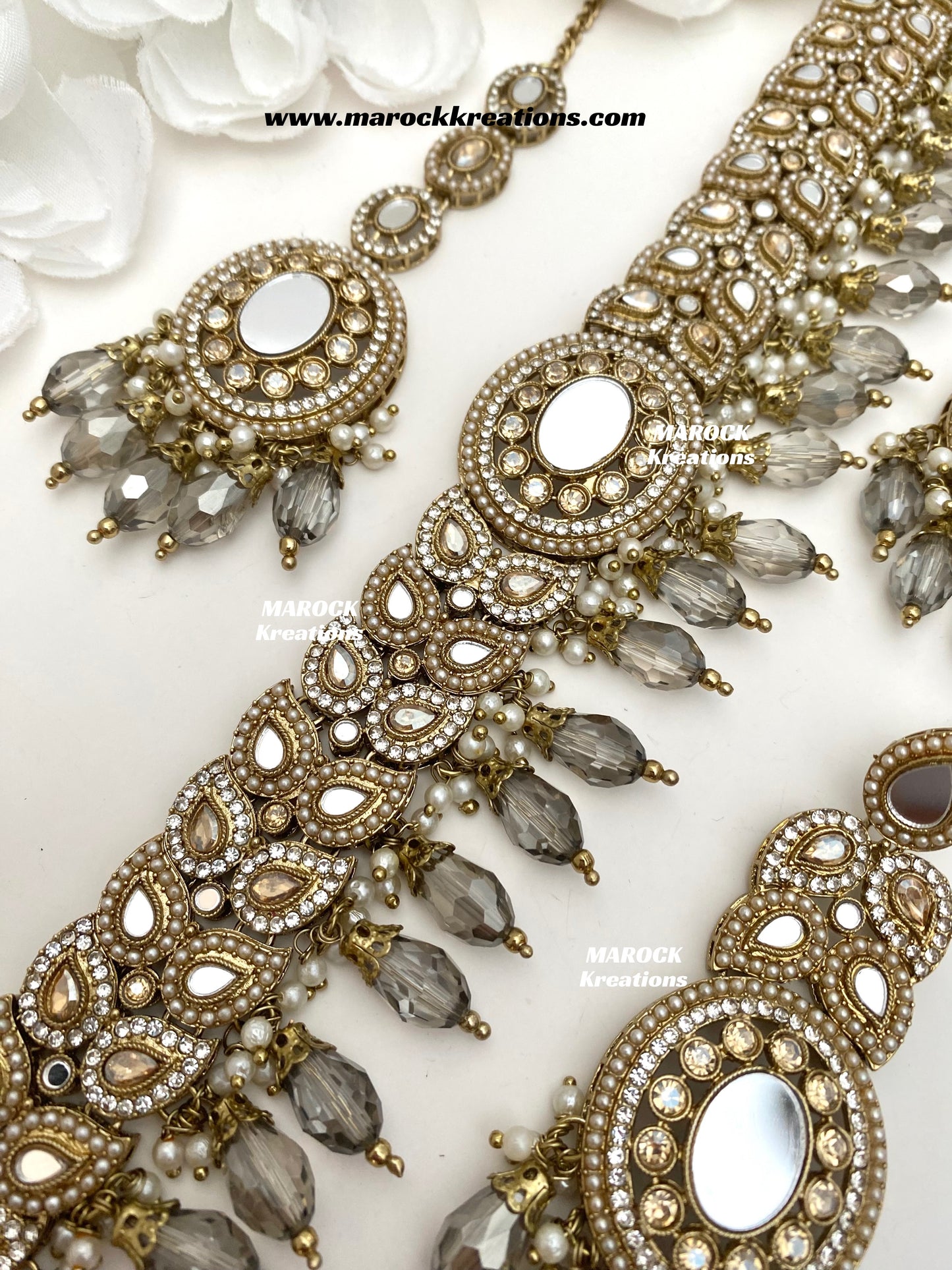Resmin Premium Quality Mirror Choker set