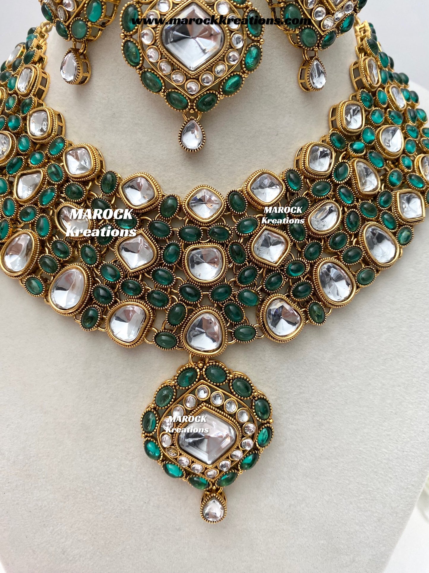 Roksana Sabyasachi inspired Premium Quality Kundan Statement Necklace set