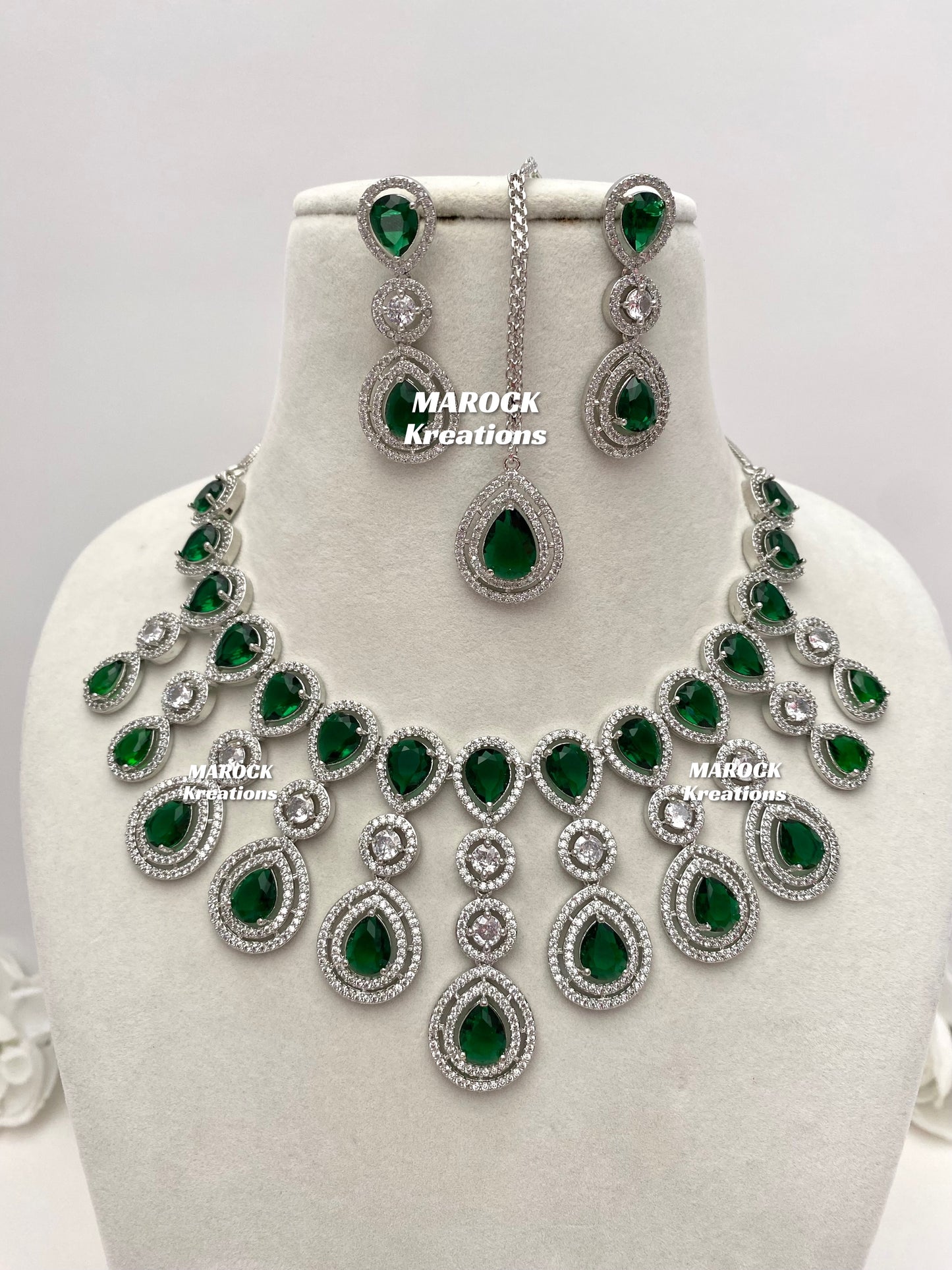 Soha American Diamond Necklace set