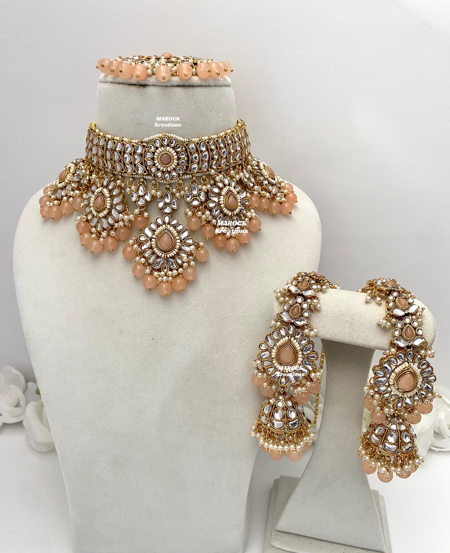 Bhavika Premium Quality Kundan choker/Necklace set