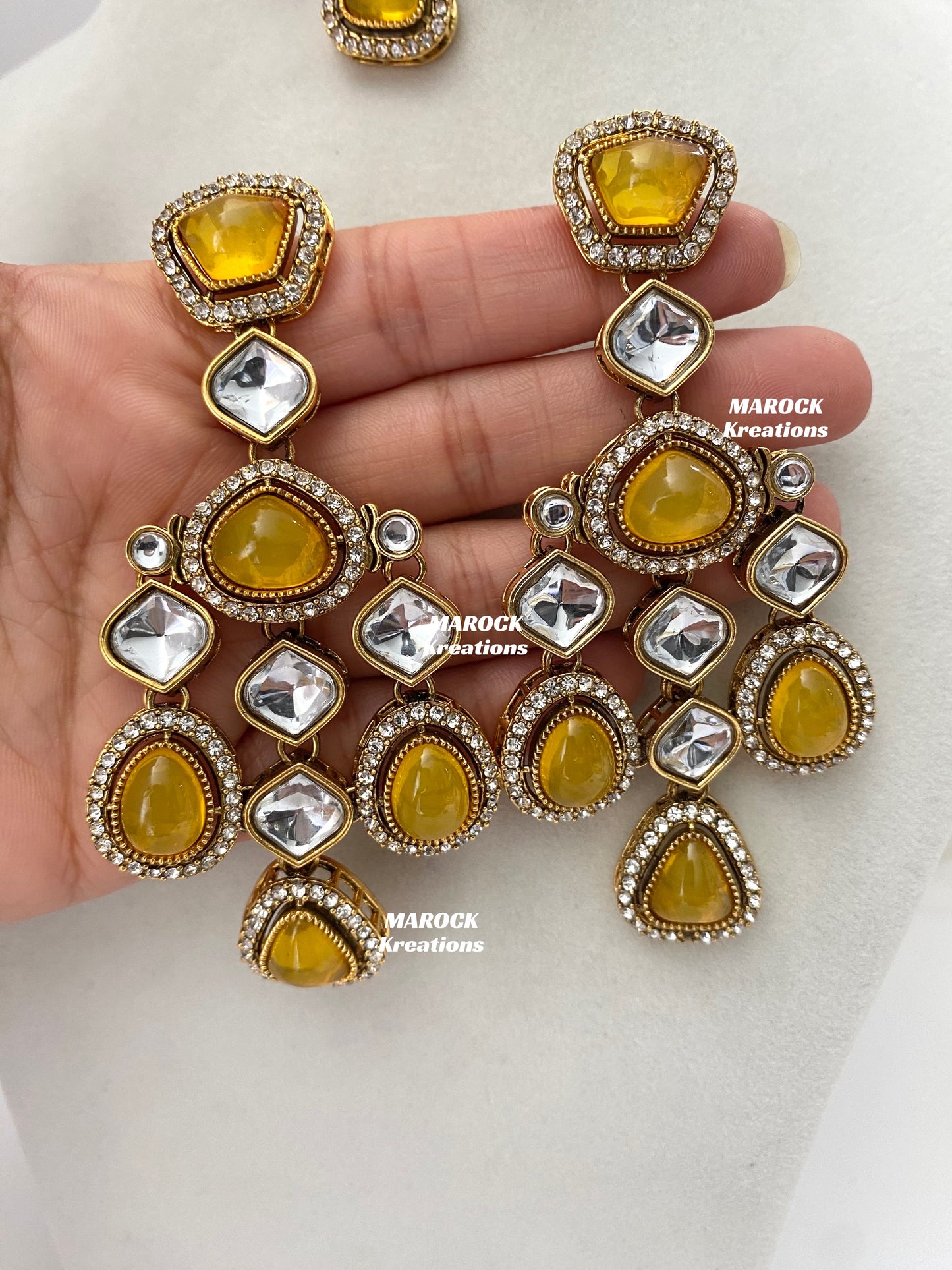Patriza Sabyasachi inspired Premium Quality Kundan Statement Necklace set