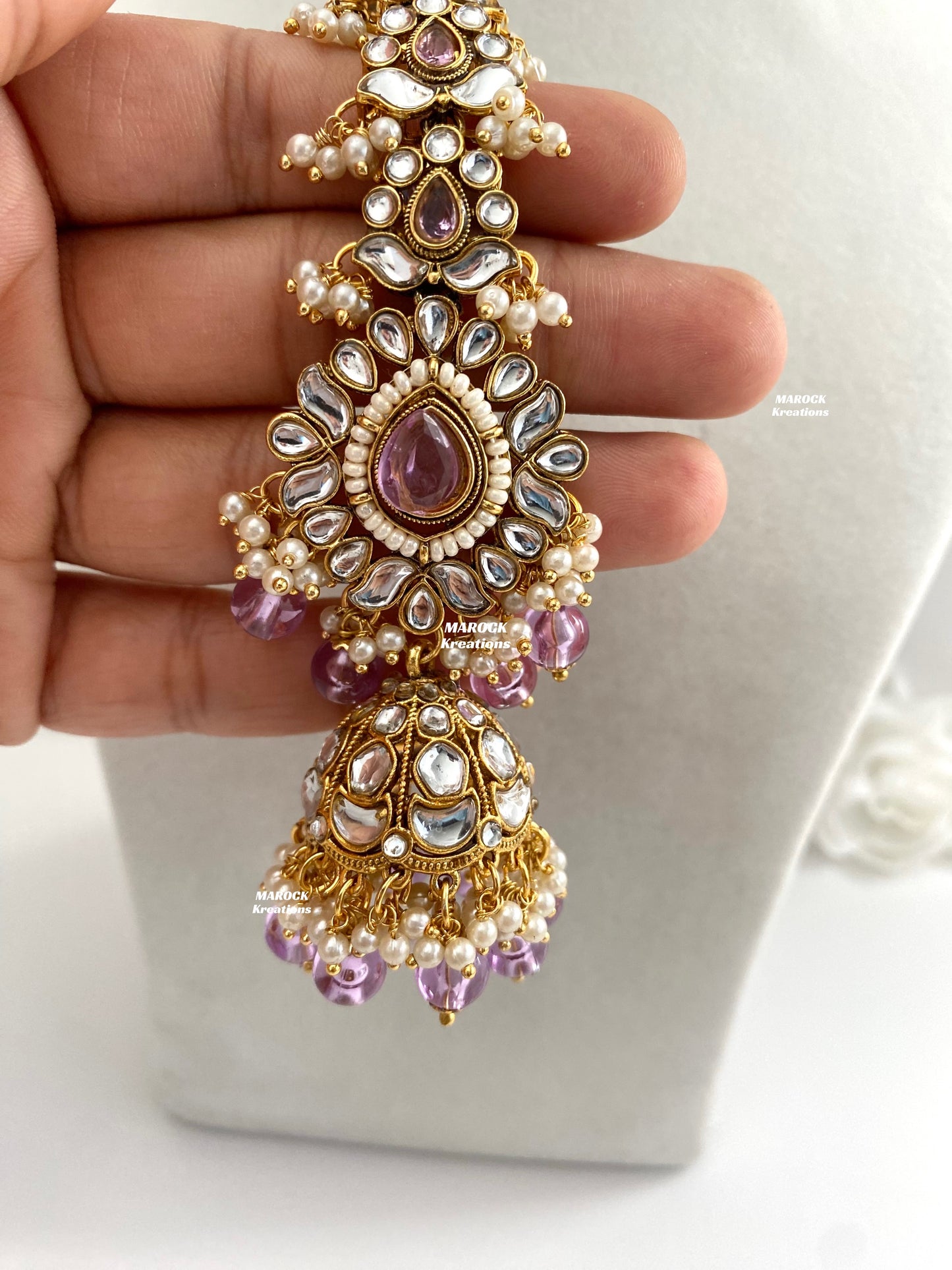 Bhavika Premium Quality Kundan choker/Necklace set