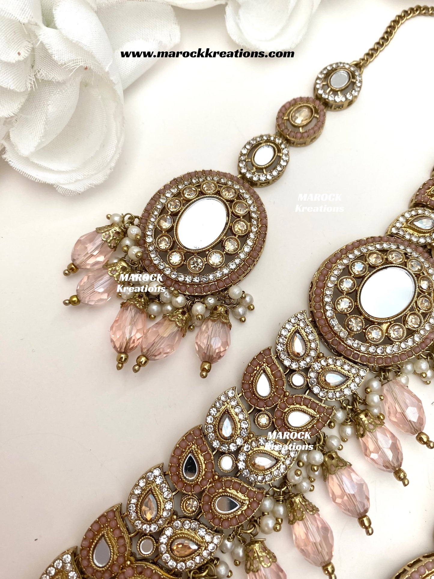Resmin Premium Quality Mirror Choker set