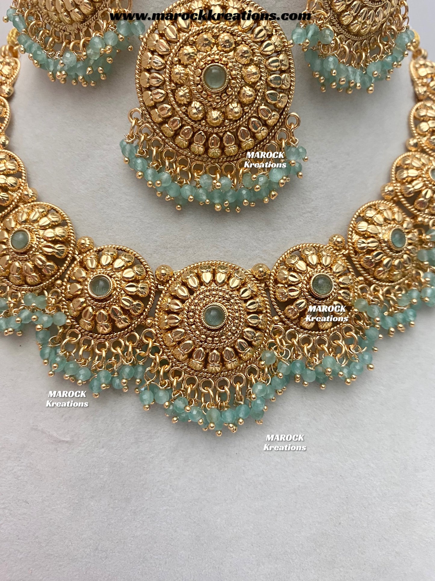 Roxana Premium Quality Gold Plated necklace set