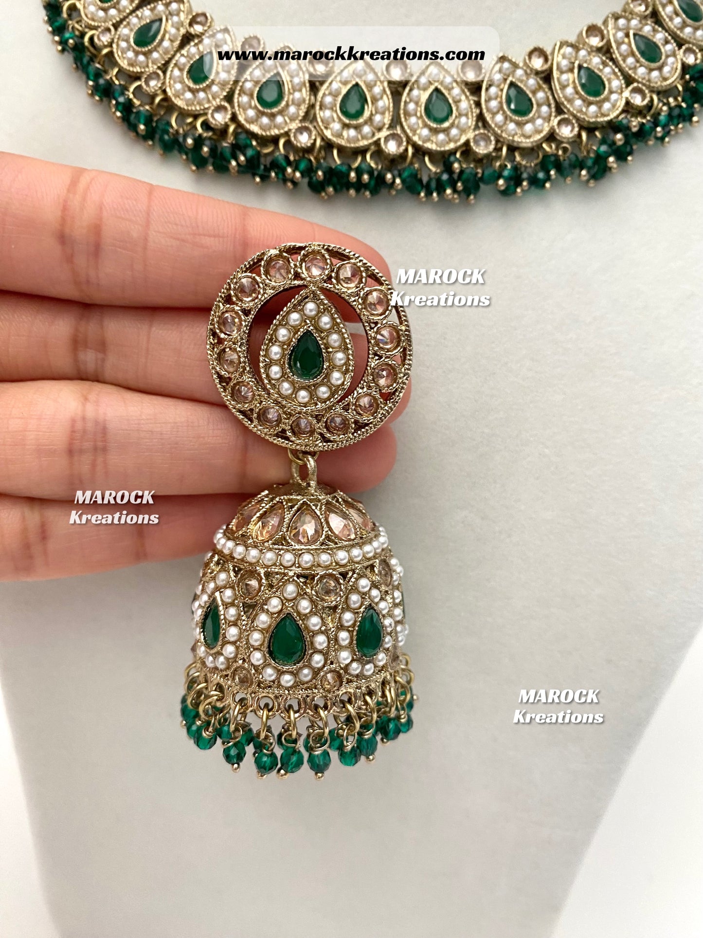 Tina Antique Polki Necklace set