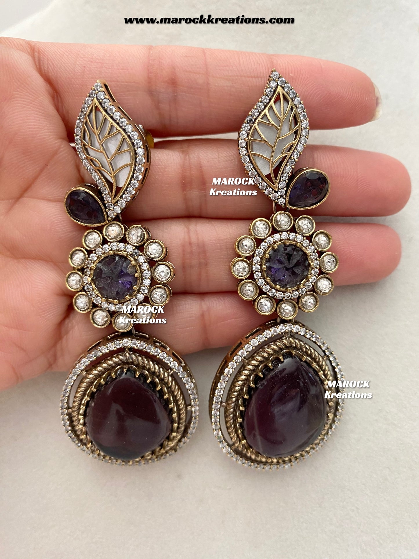 Angela Sabyasachi inspired Premium Quality Moissanite Kundan Necklace set