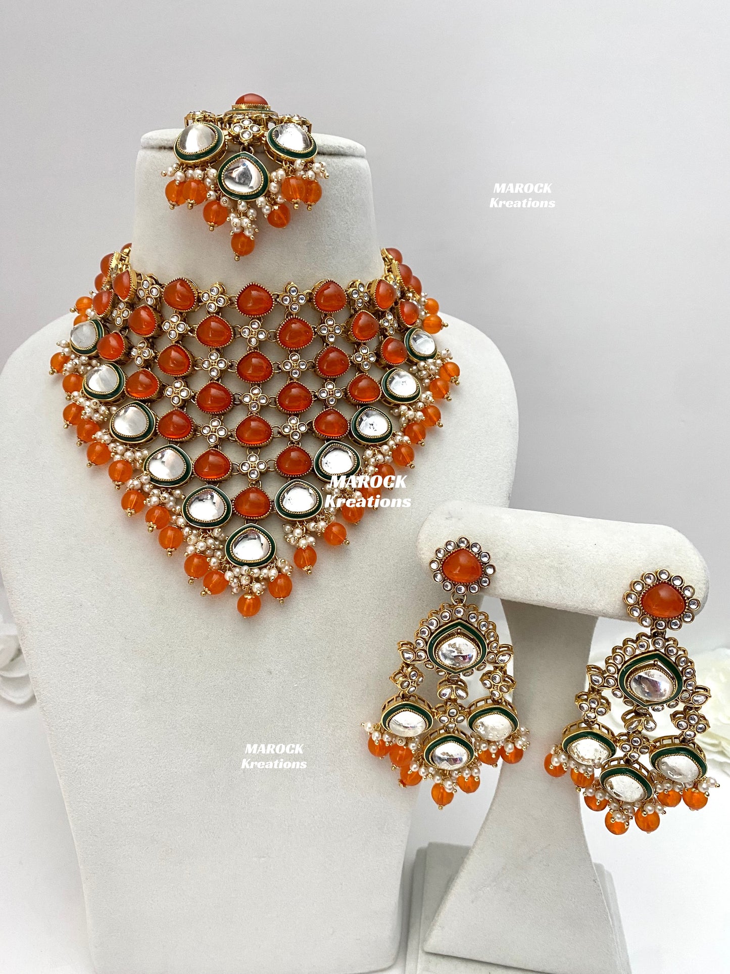 Connie Premium Quality Statement Kundan Necklace/Bridal set