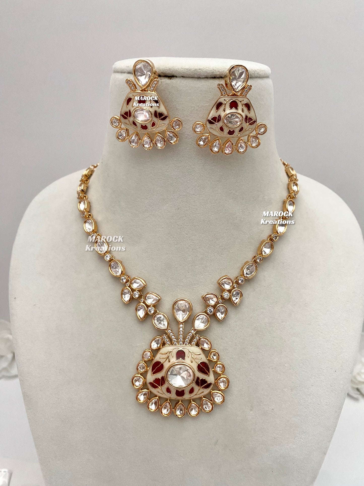 Mia Tyani inspired Premium Quality Kundan Necklace set