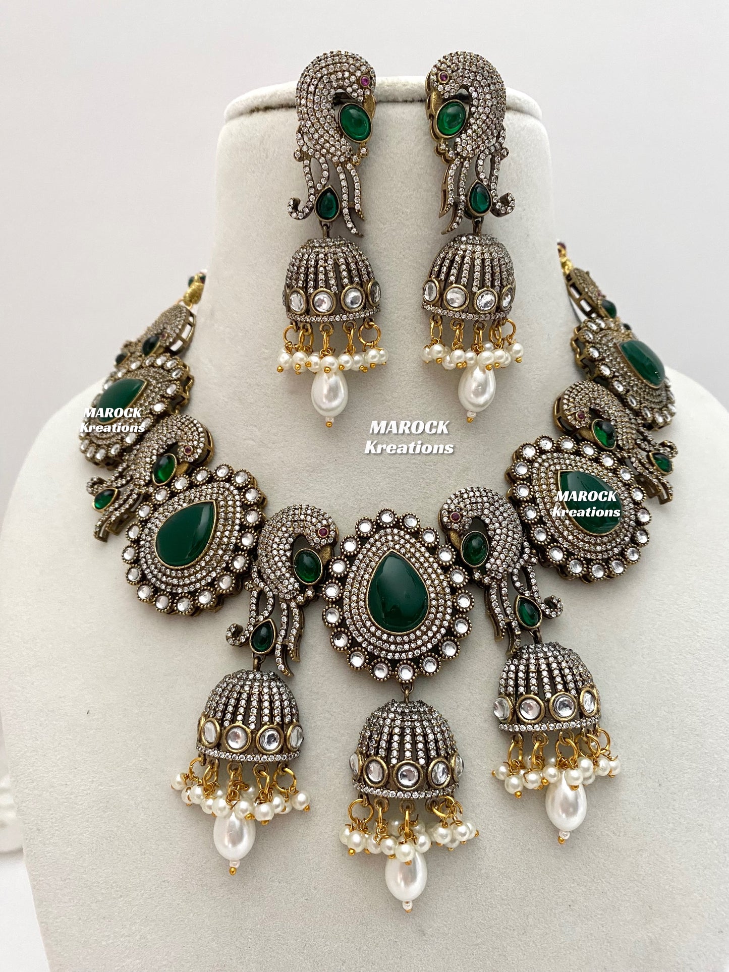 Stella Sabyasachi inspired Premium Quality Victorian Kundan Statement Necklace set