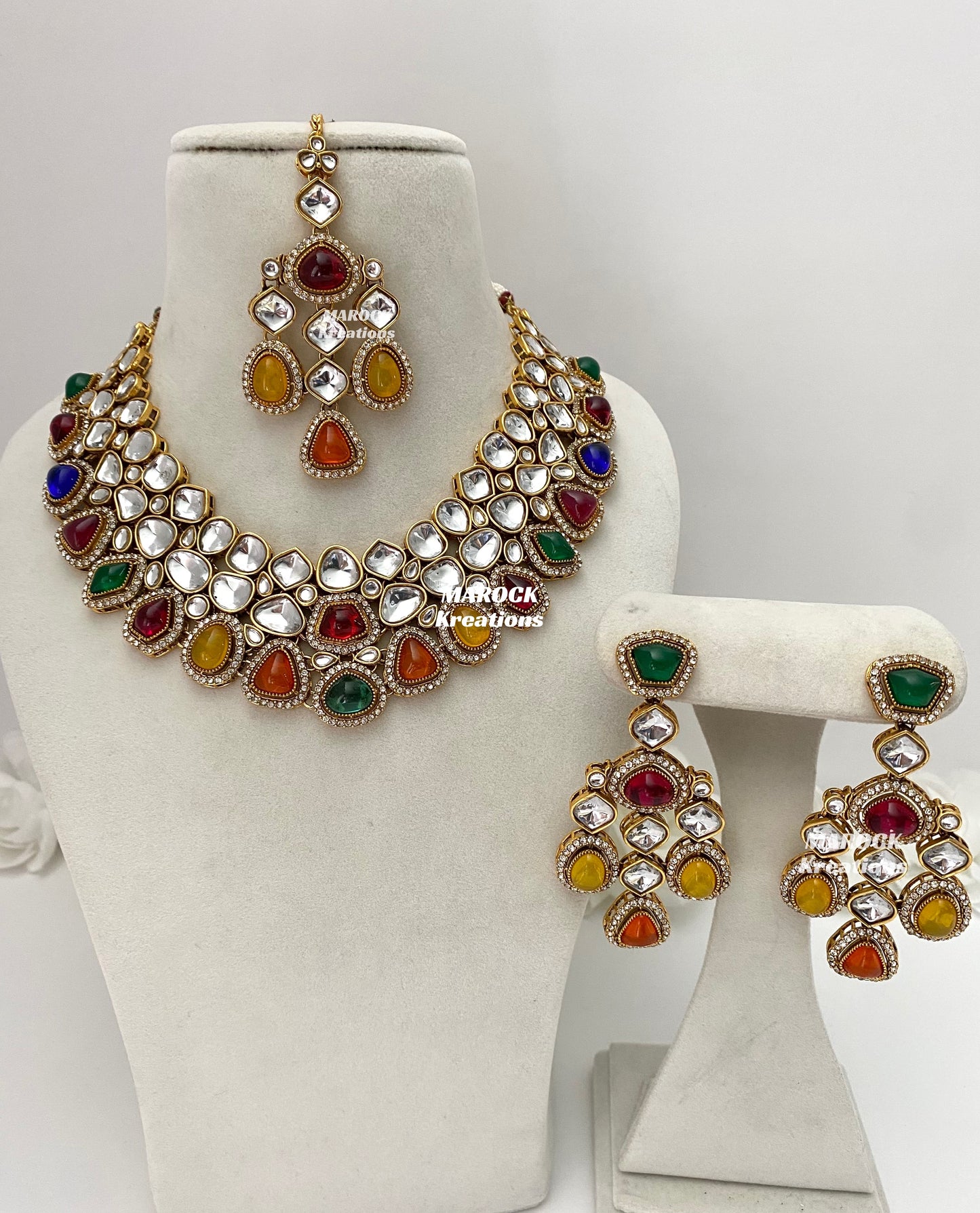 Patriza Sabyasachi inspired Premium Quality Kundan Statement Necklace set