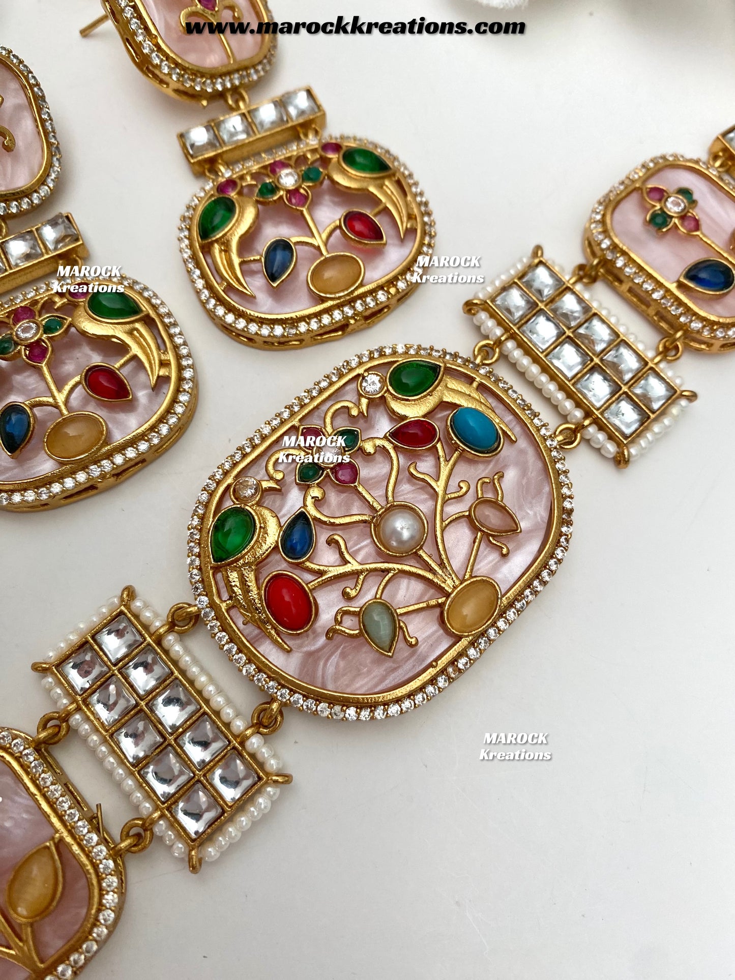 Swati Premium Quality sabyasachi inspired Statement kundan choker set