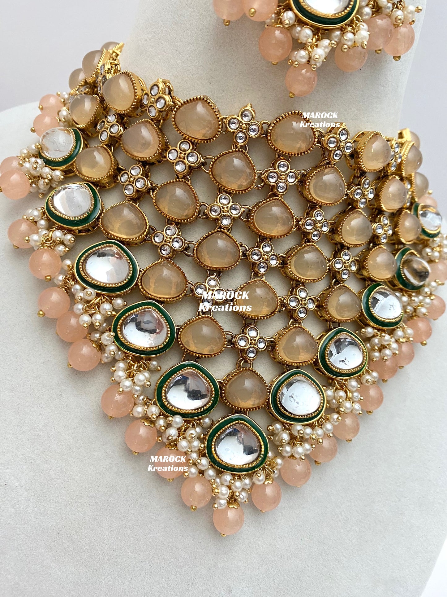 Connie Premium Quality Statement Kundan Necklace/Bridal set
