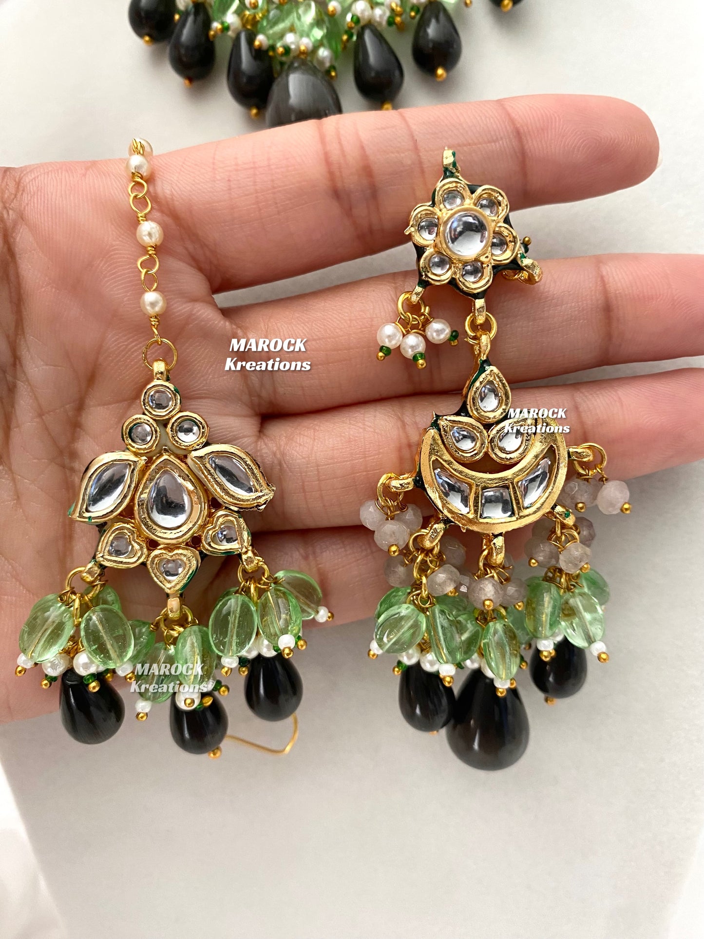 Brinda Premium Quality Kundan Meenakari Statement Choker set