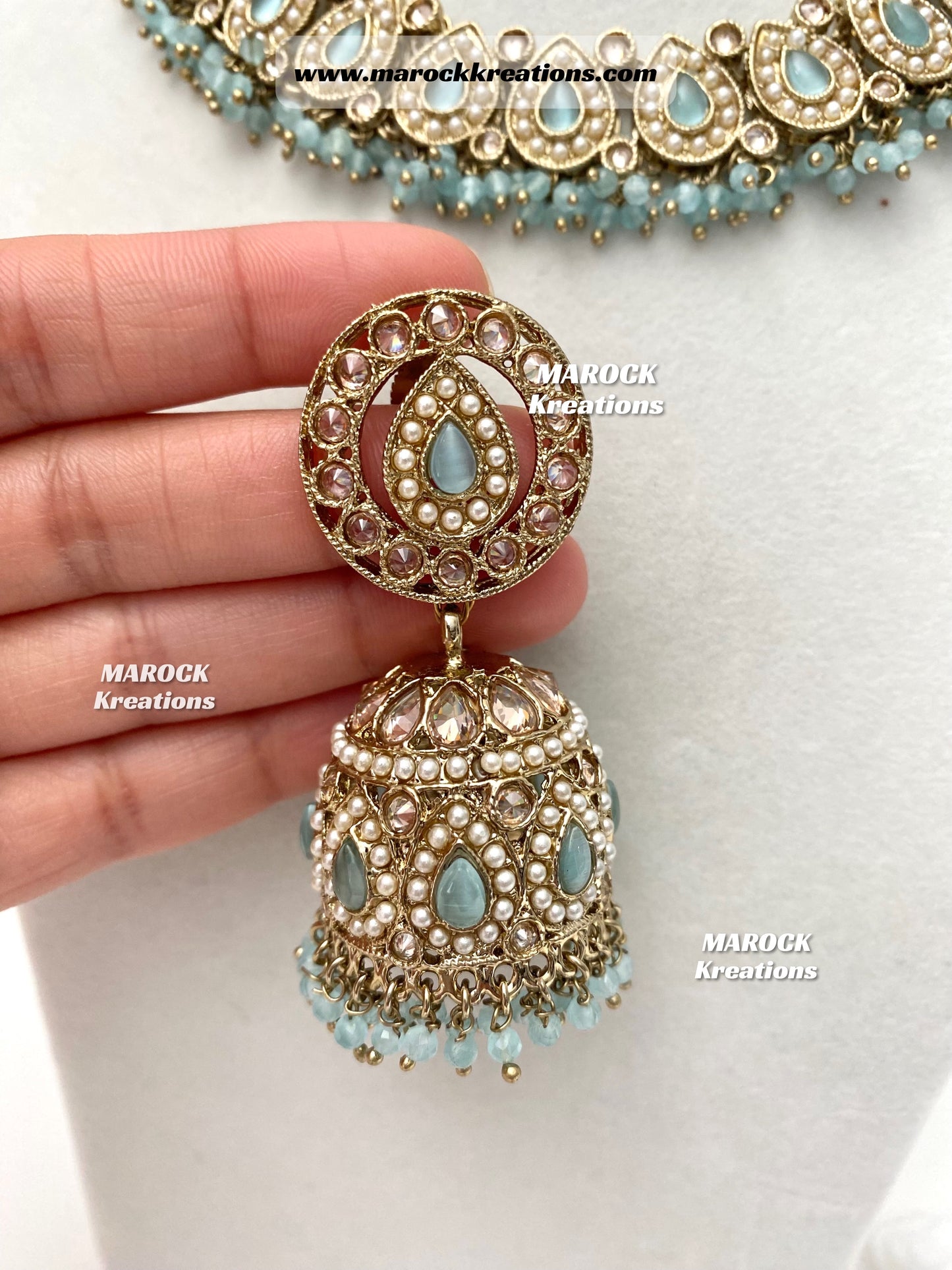 Tina Antique Polki Necklace set
