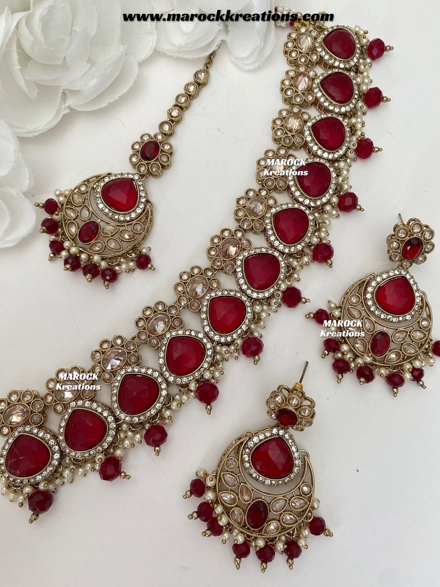 Kinjal Premium Quality Polki and Monalisa Statement Choker set