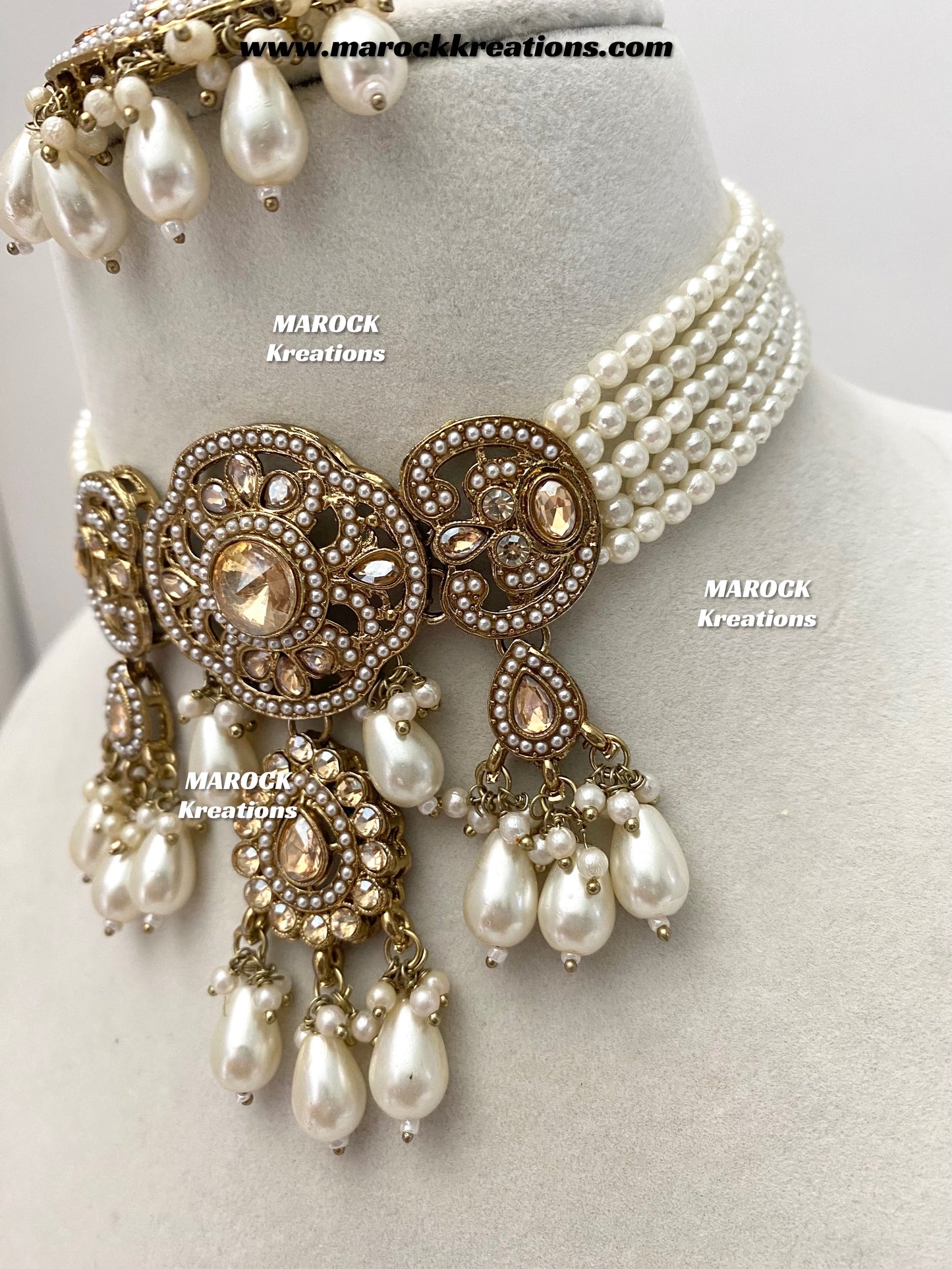 Meghna Polki choker set