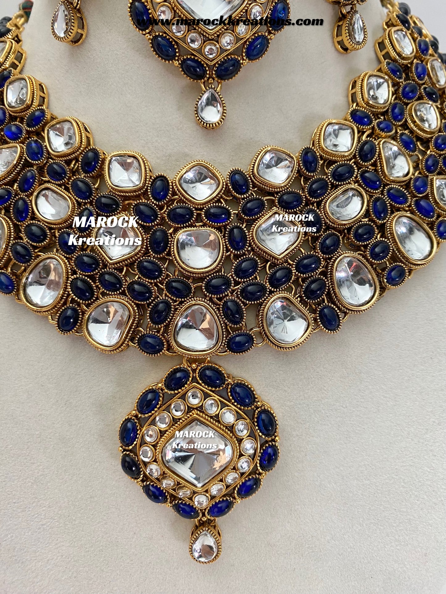 Roksana Sabyasachi inspired Premium Quality Kundan Statement Necklace set