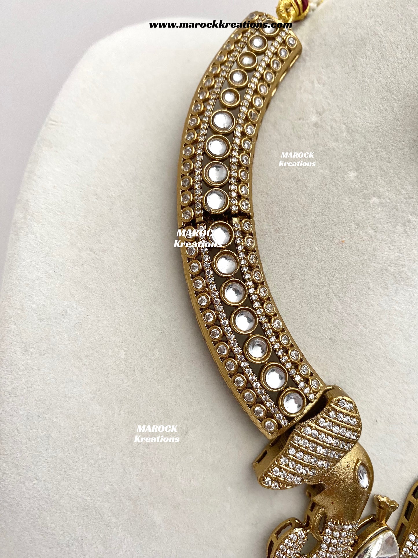 Eshita Sabyasachi inspired Premium Quality Moissanite Kundan Statement Necklace set