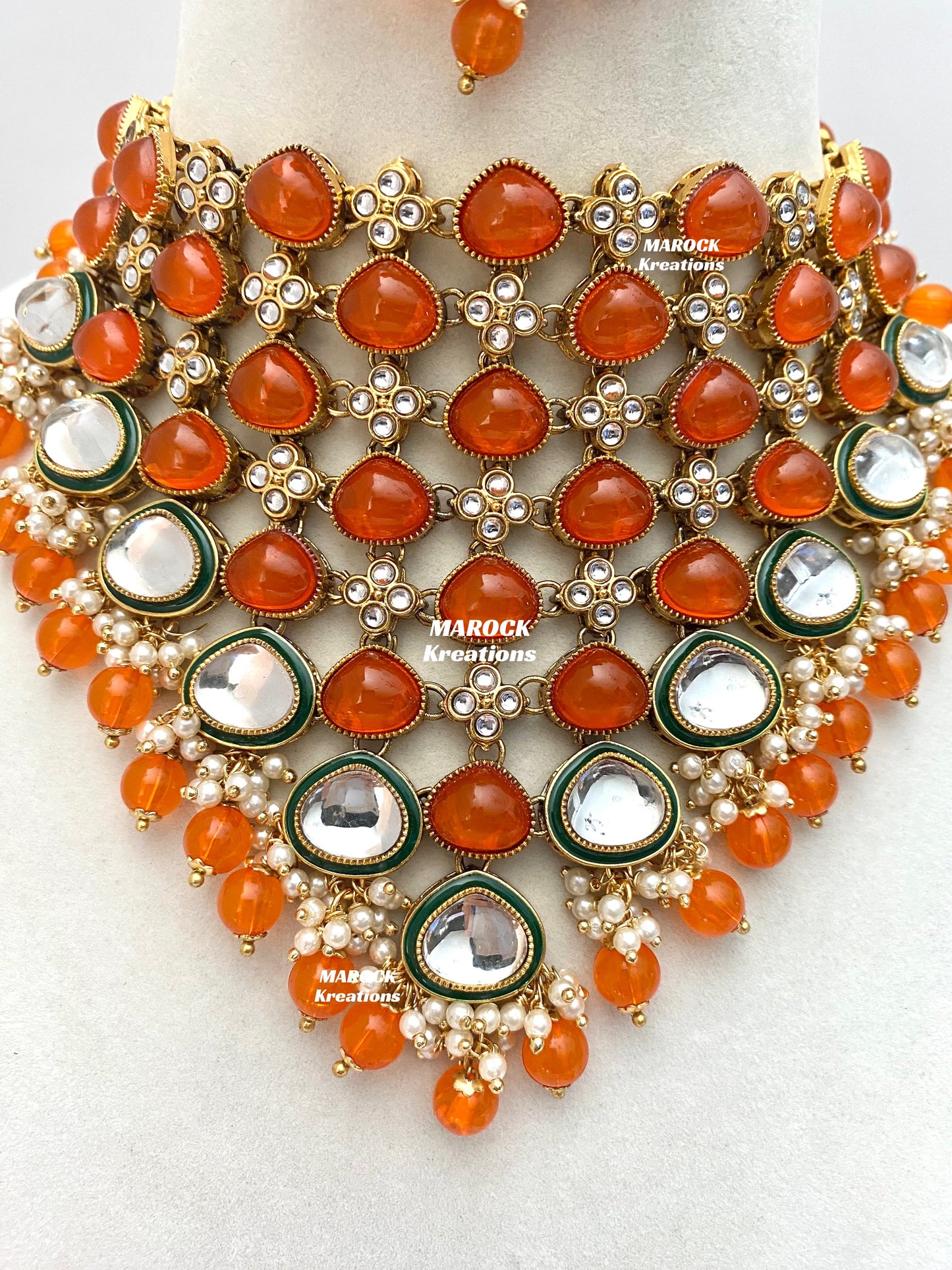 Connie Premium Quality Statement Kundan Necklace/Bridal set