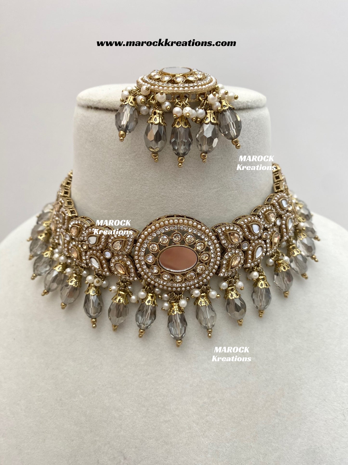 Resmin Premium Quality Mirror Choker set
