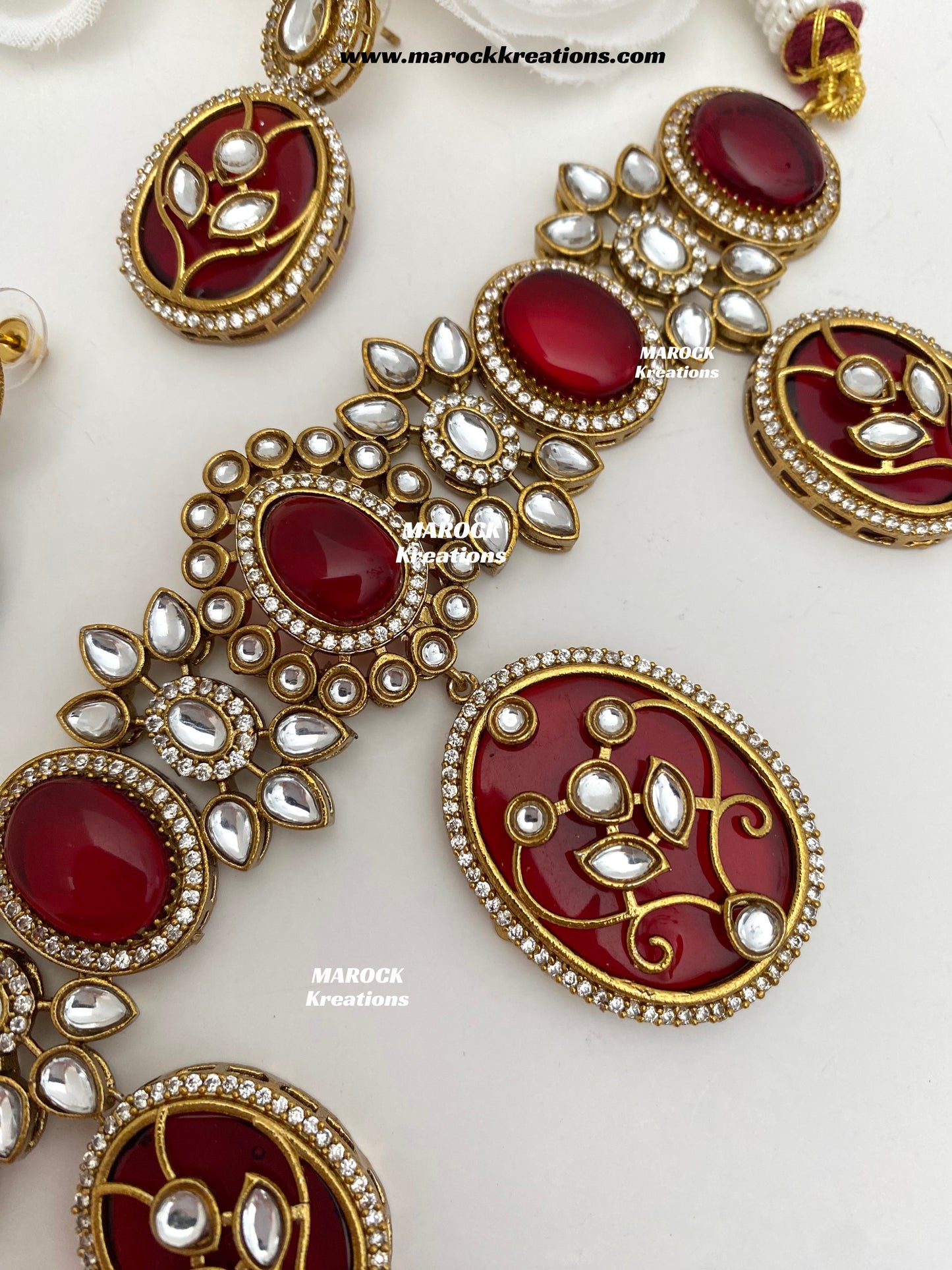 Lija Sabyasachi inspired Premium Quality Moissanite Kundan Statement choker set