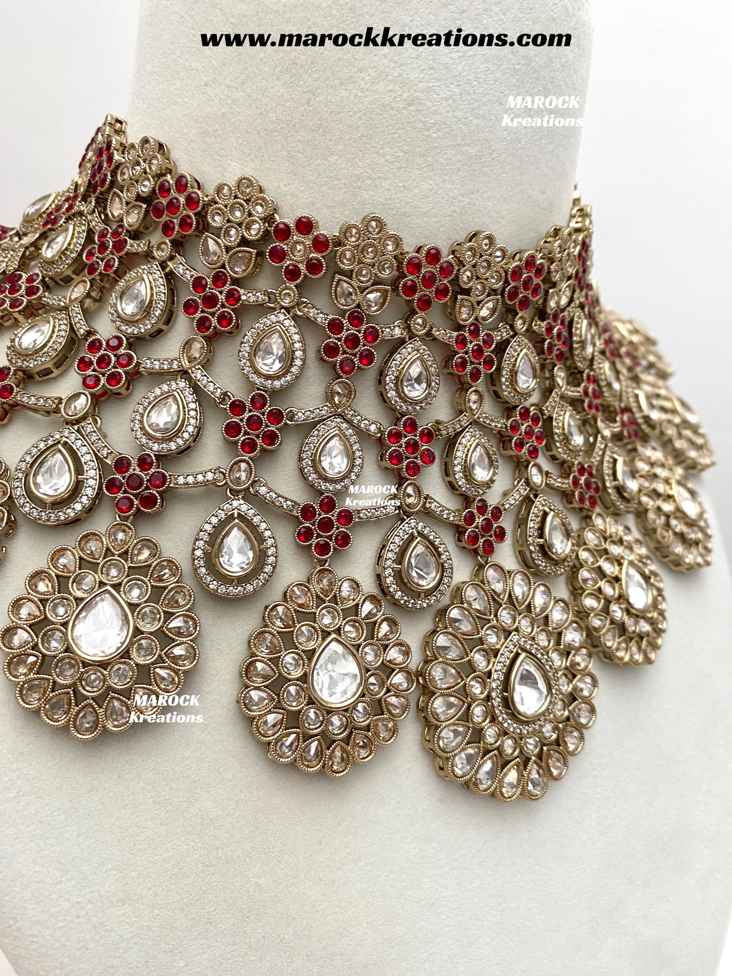 Premium Quality Moissanite Kundan Bridal set/bridal jewelry