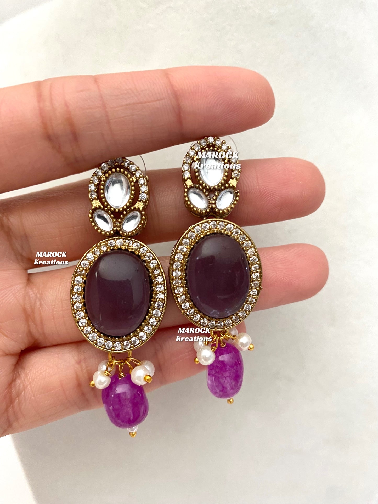 Danica Sabyasachi inspired Premium Quality Moissanite Kundan Statement Choker set