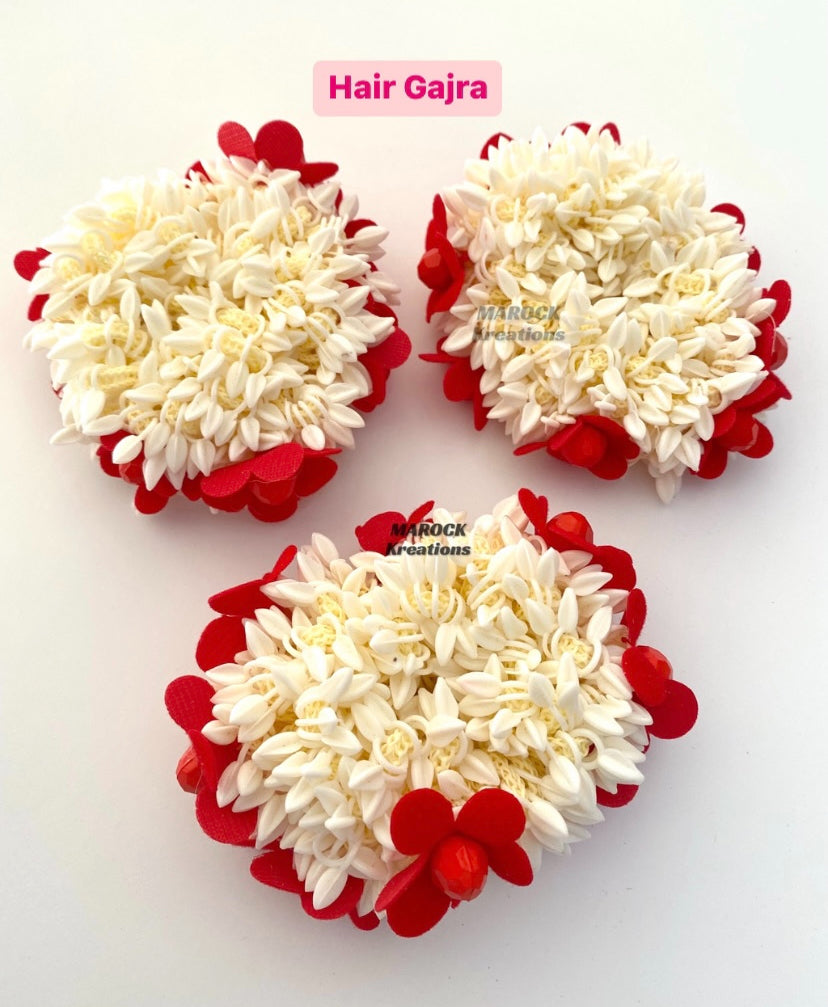 Artificial Jasmin elastic scented Gajra for Bun/Hand (Single Piece)