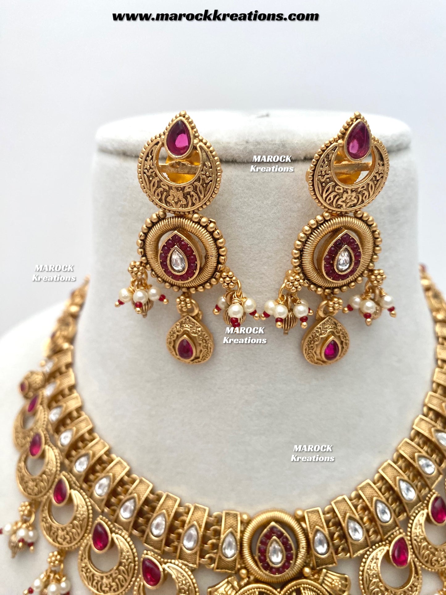 Swapna Gold Plated Necklace set