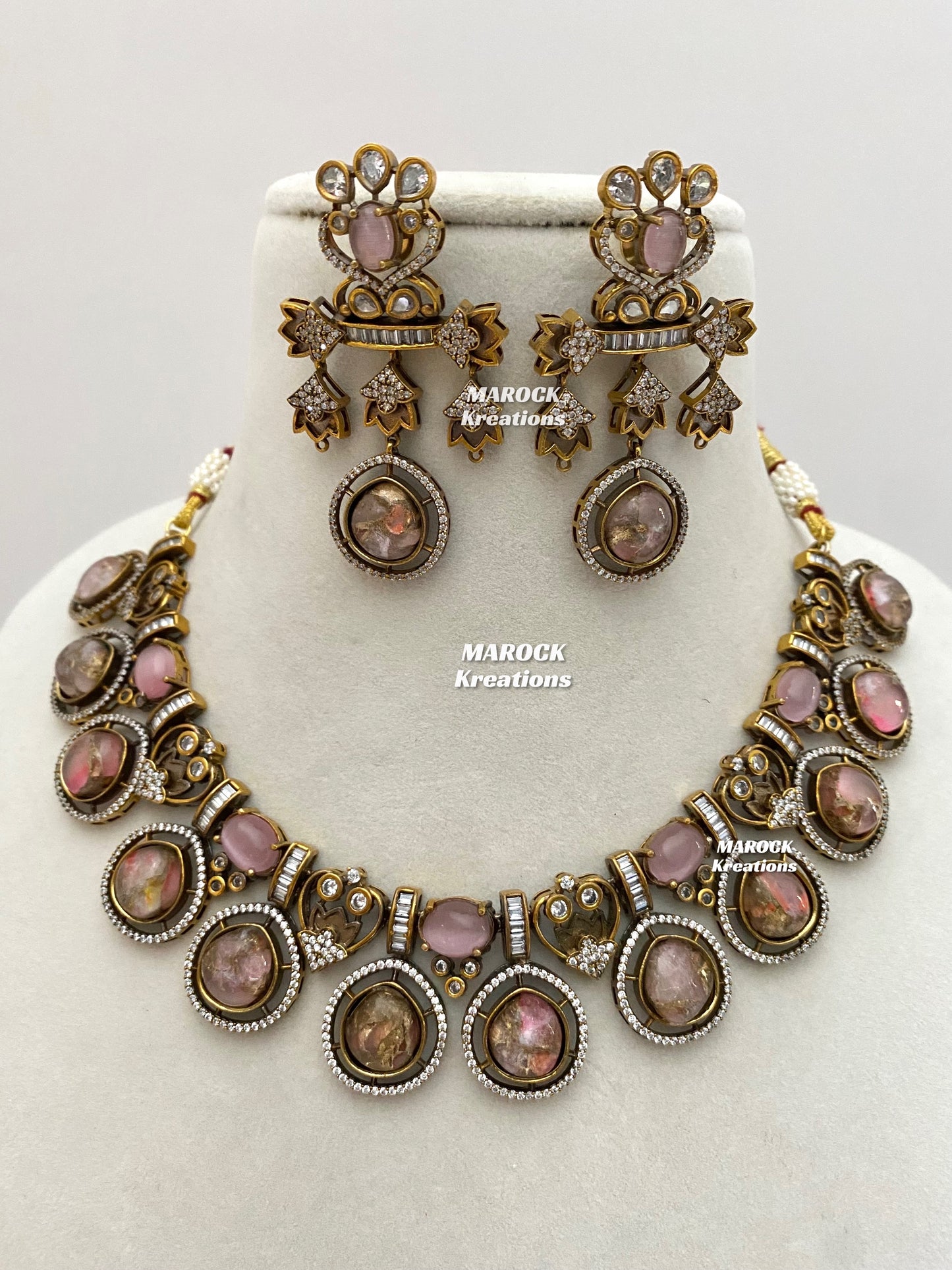 Siena Sabyasachi inspired Premium Quality Moissanite Kundan Necklace set