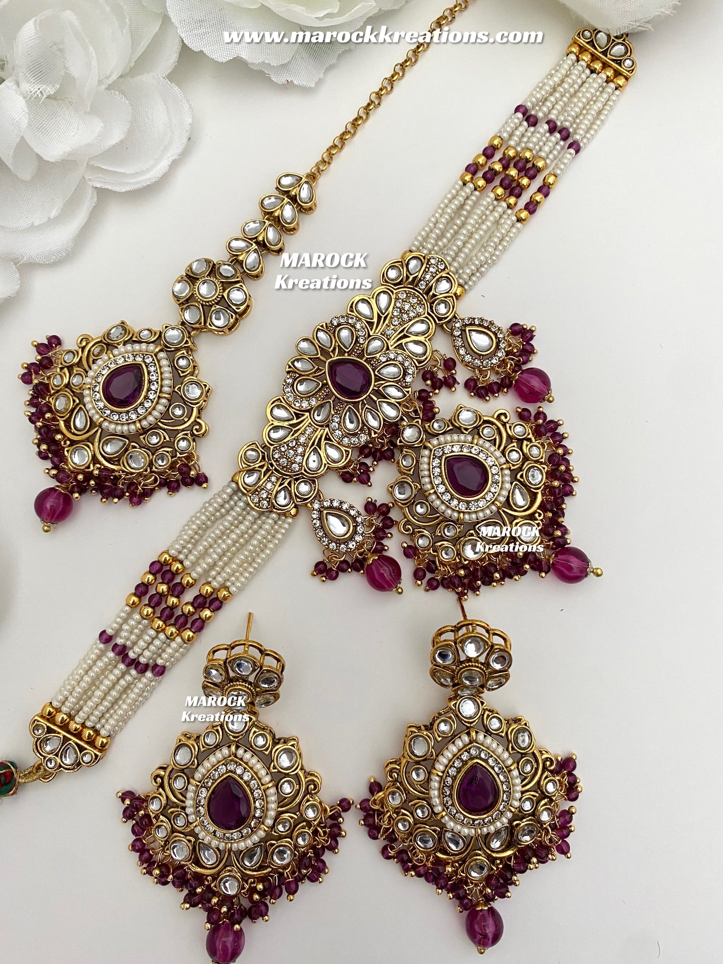 Mahima Premium Quality Kundan Choker set