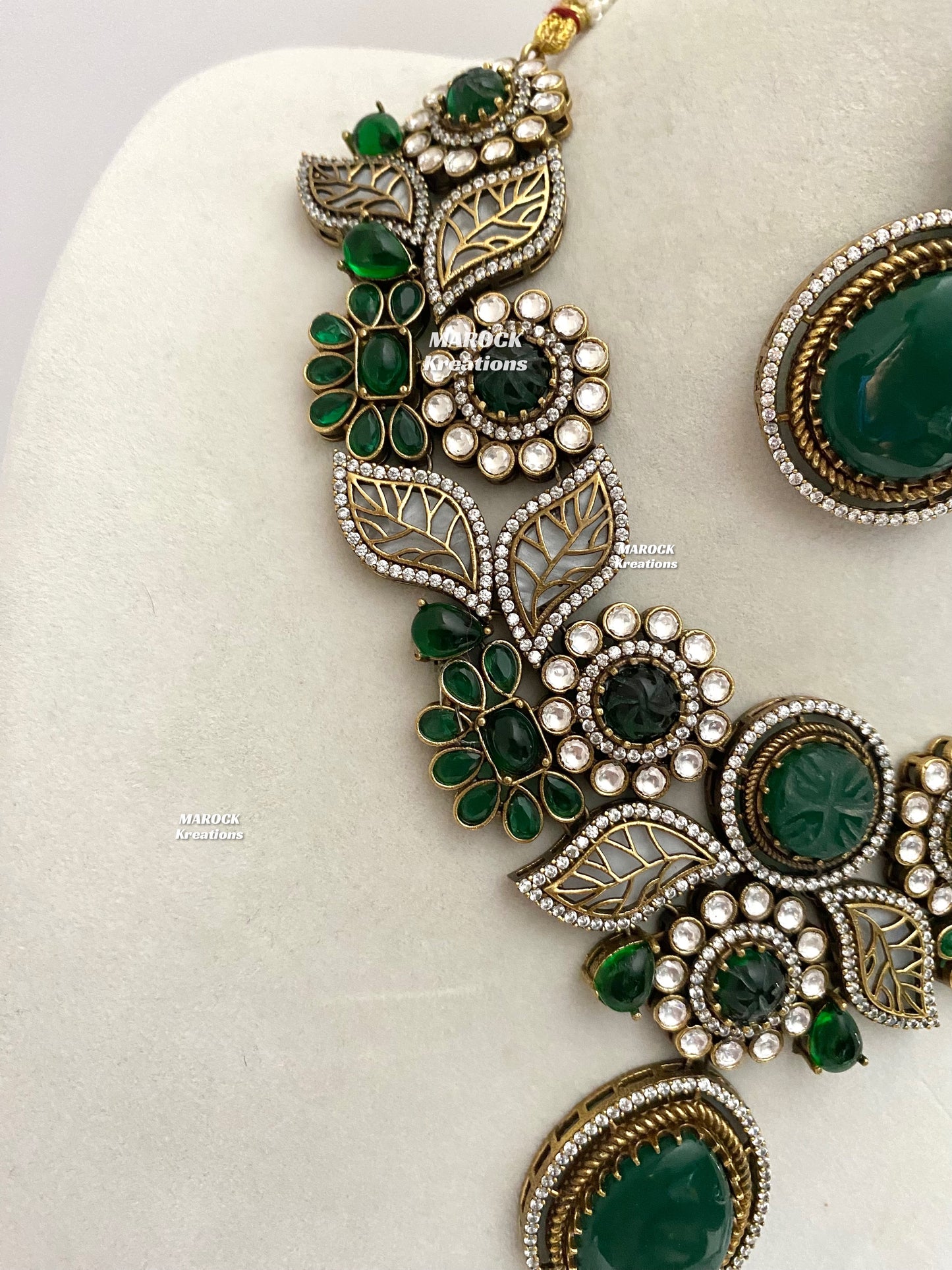 Angela Sabyasachi inspired Premium Quality Moissanite Kundan Necklace set
