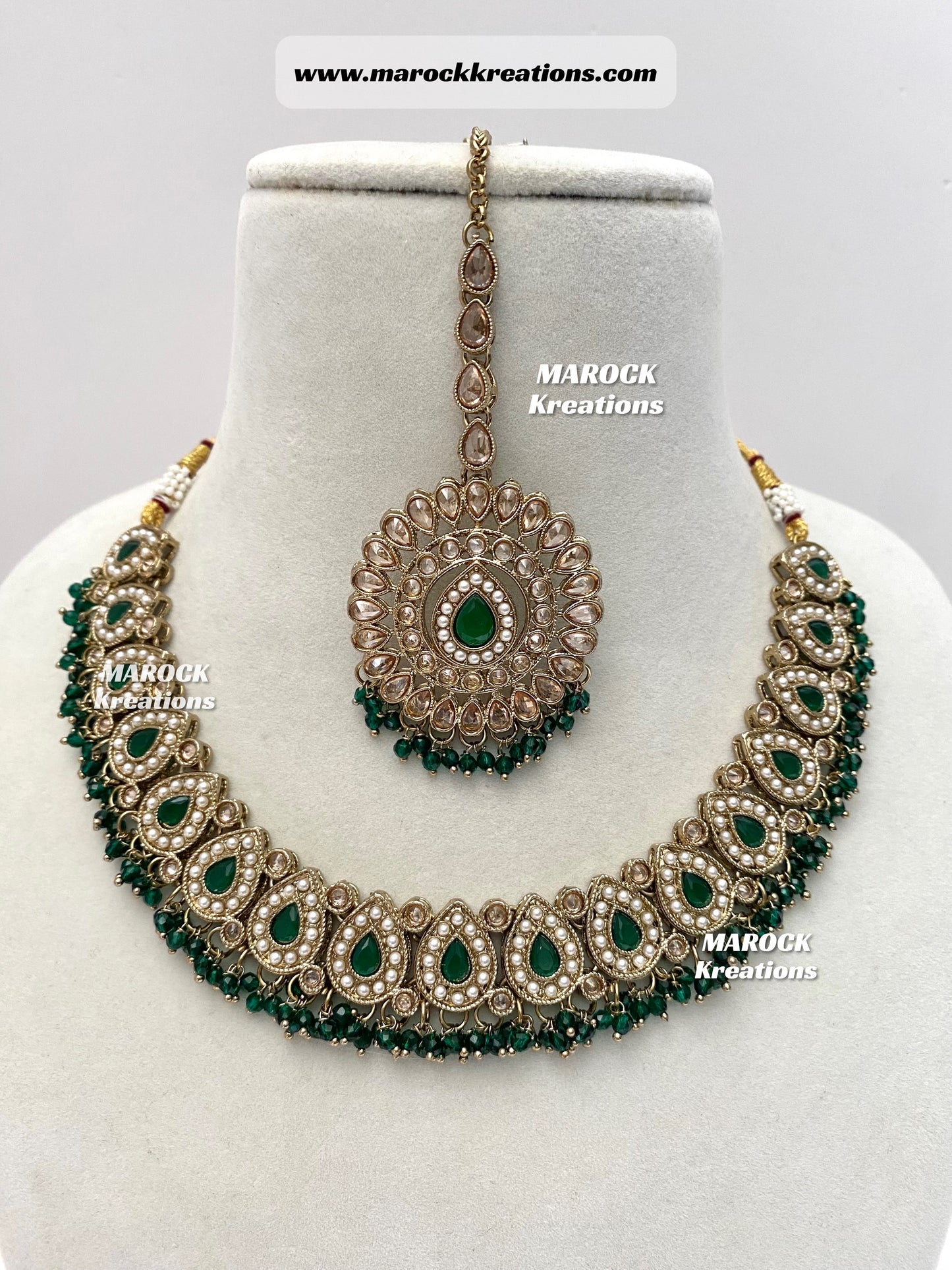 Tina Antique Polki Necklace set