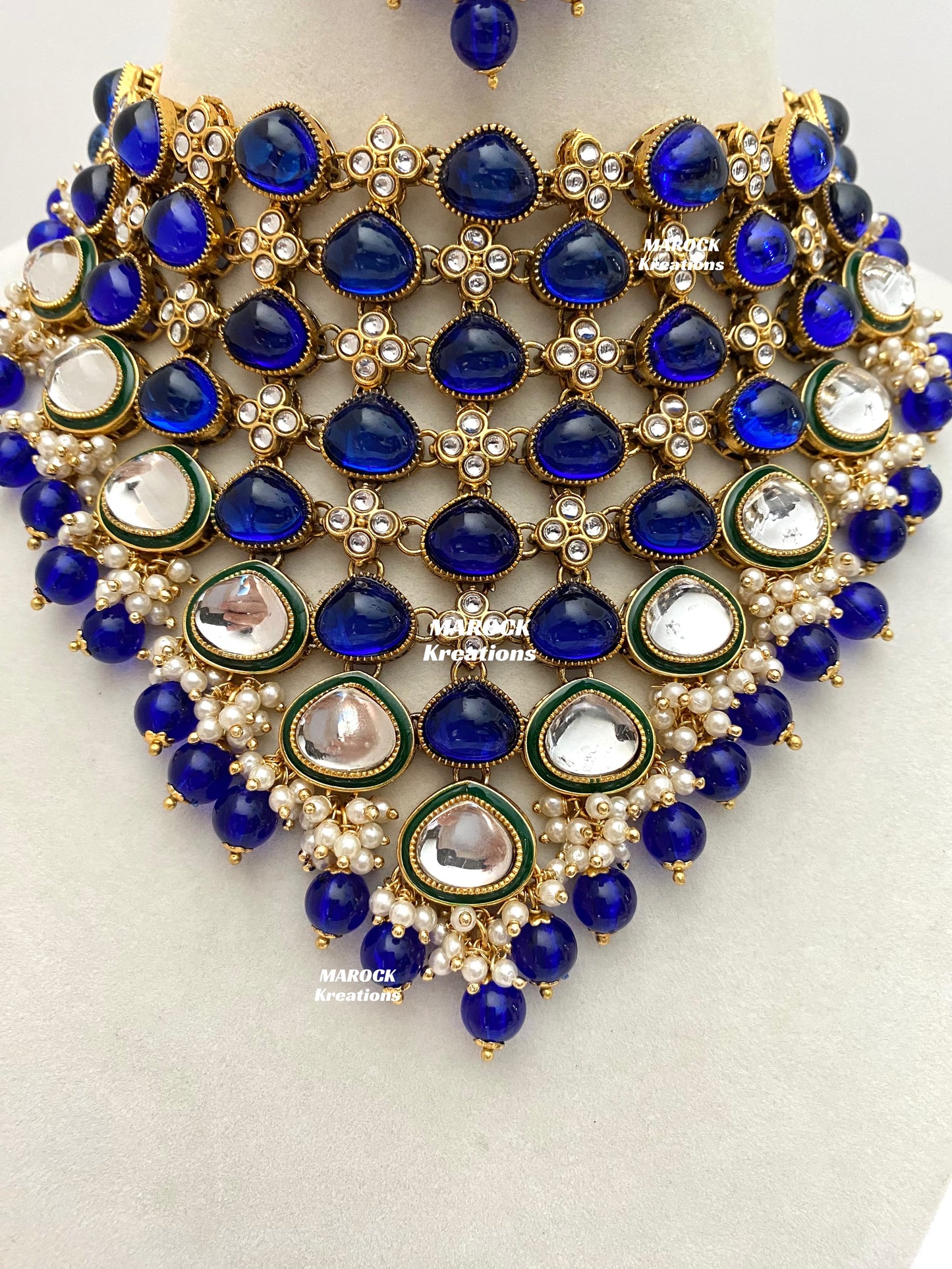 Connie Premium Quality Statement Kundan Necklace/Bridal set