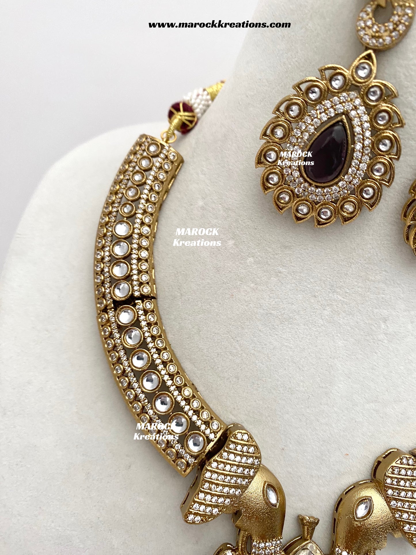 Eshita Sabyasachi inspired Premium Quality Moissanite Kundan Statement Necklace set