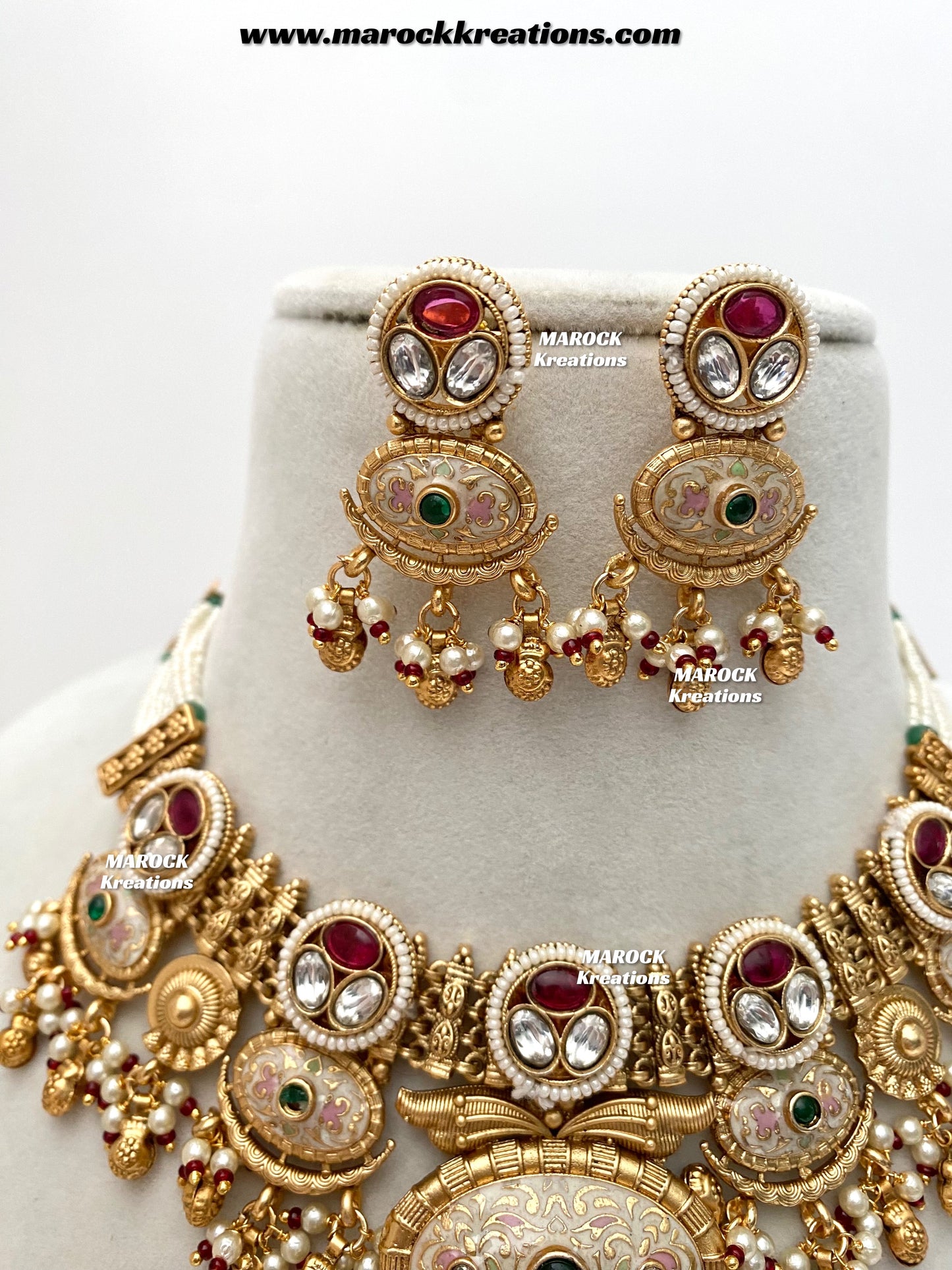 Susan Premium Quality Gold Plated Meenakari Necklace set