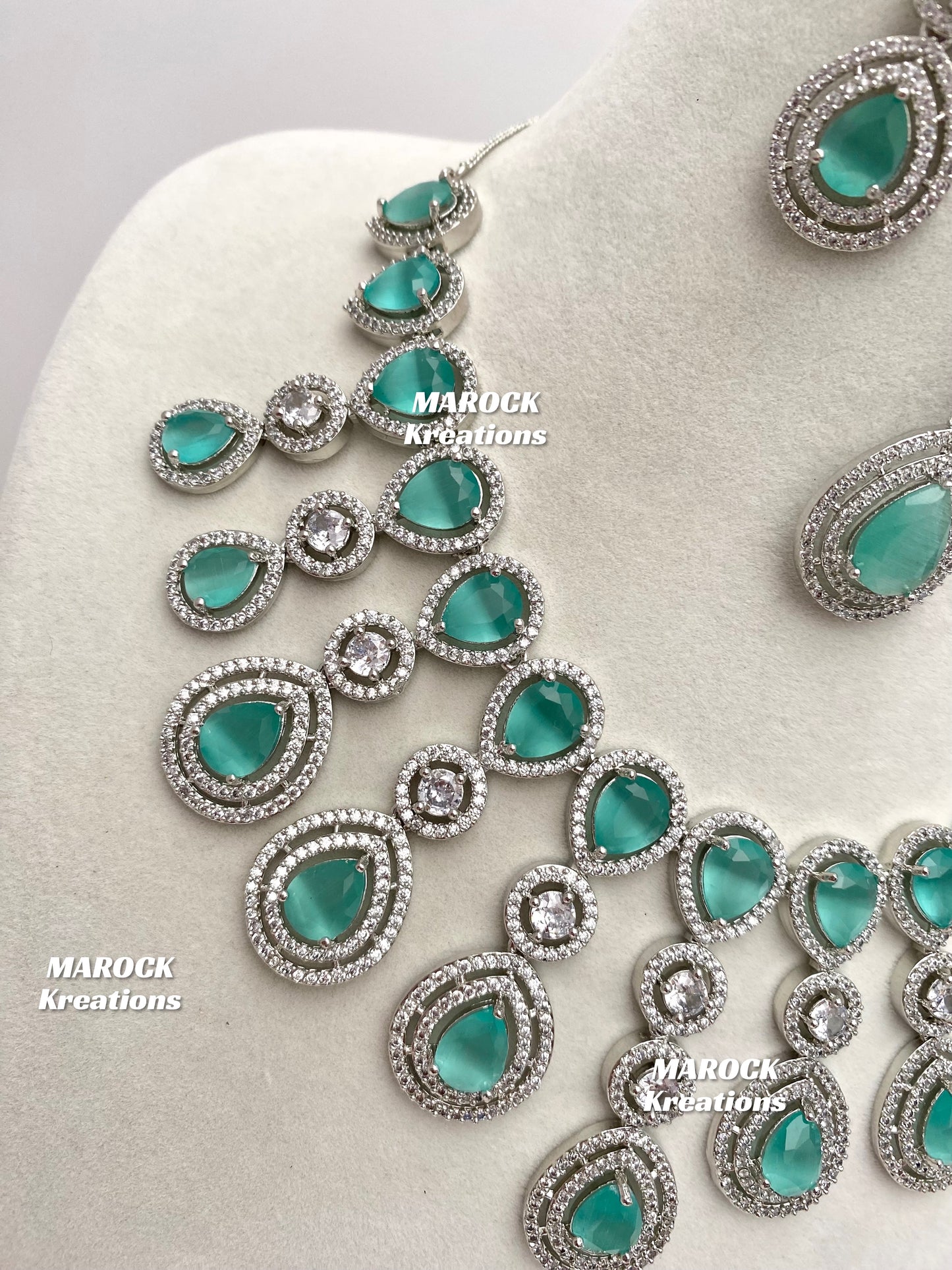 Soha American Diamond Necklace set