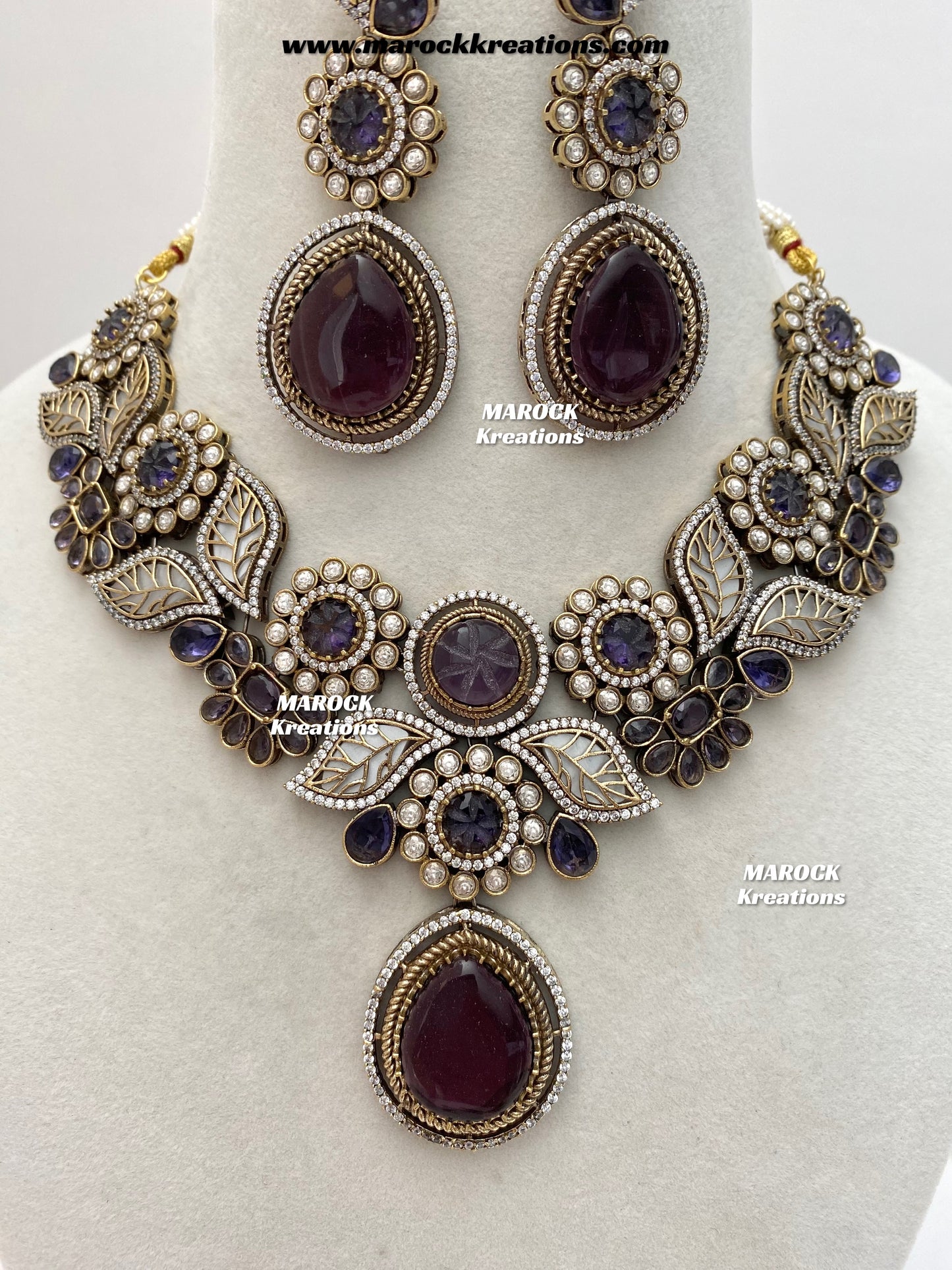 Angela Sabyasachi inspired Premium Quality Moissanite Kundan Necklace set