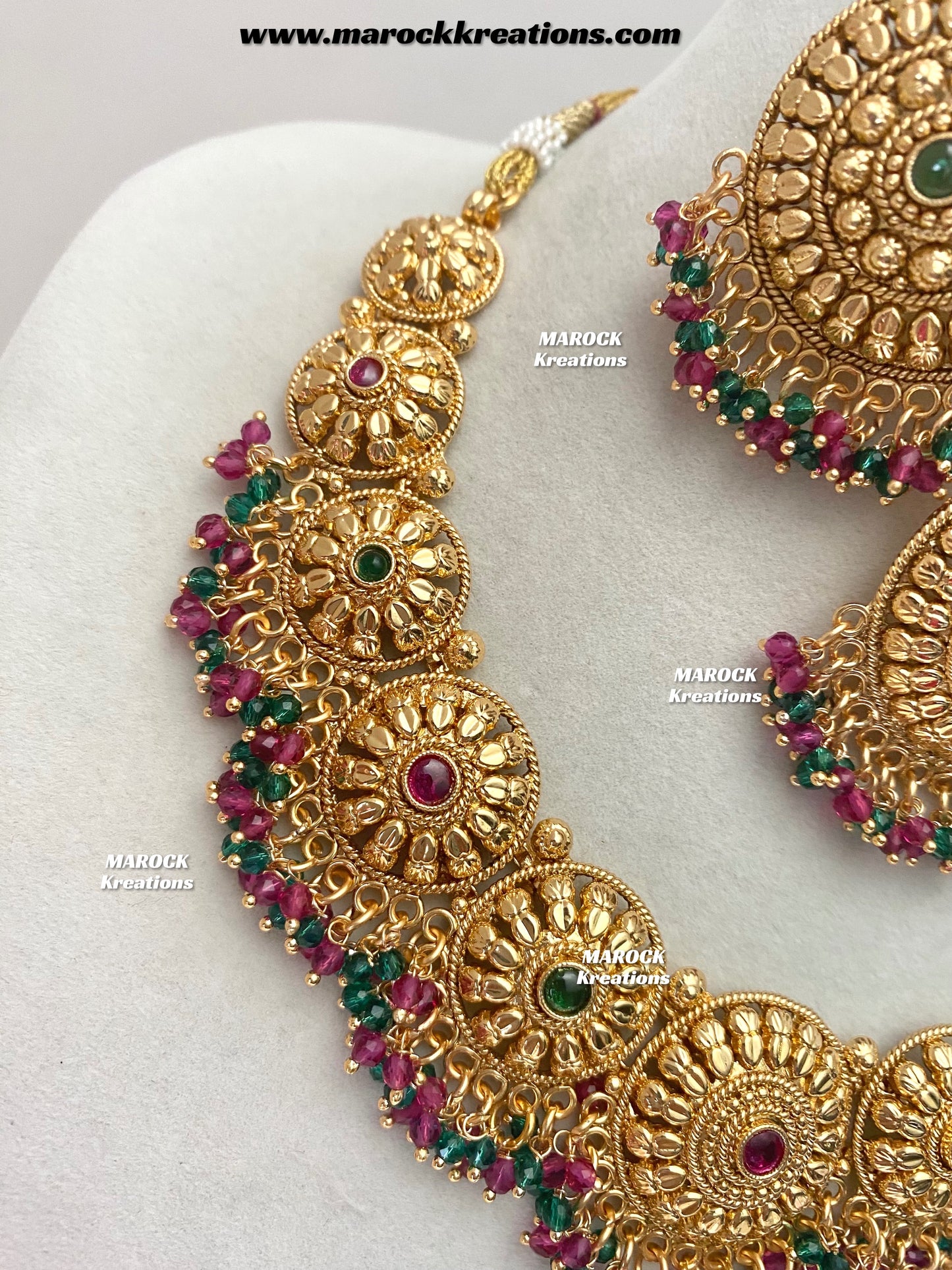 Roxana Premium Quality Gold Plated necklace set