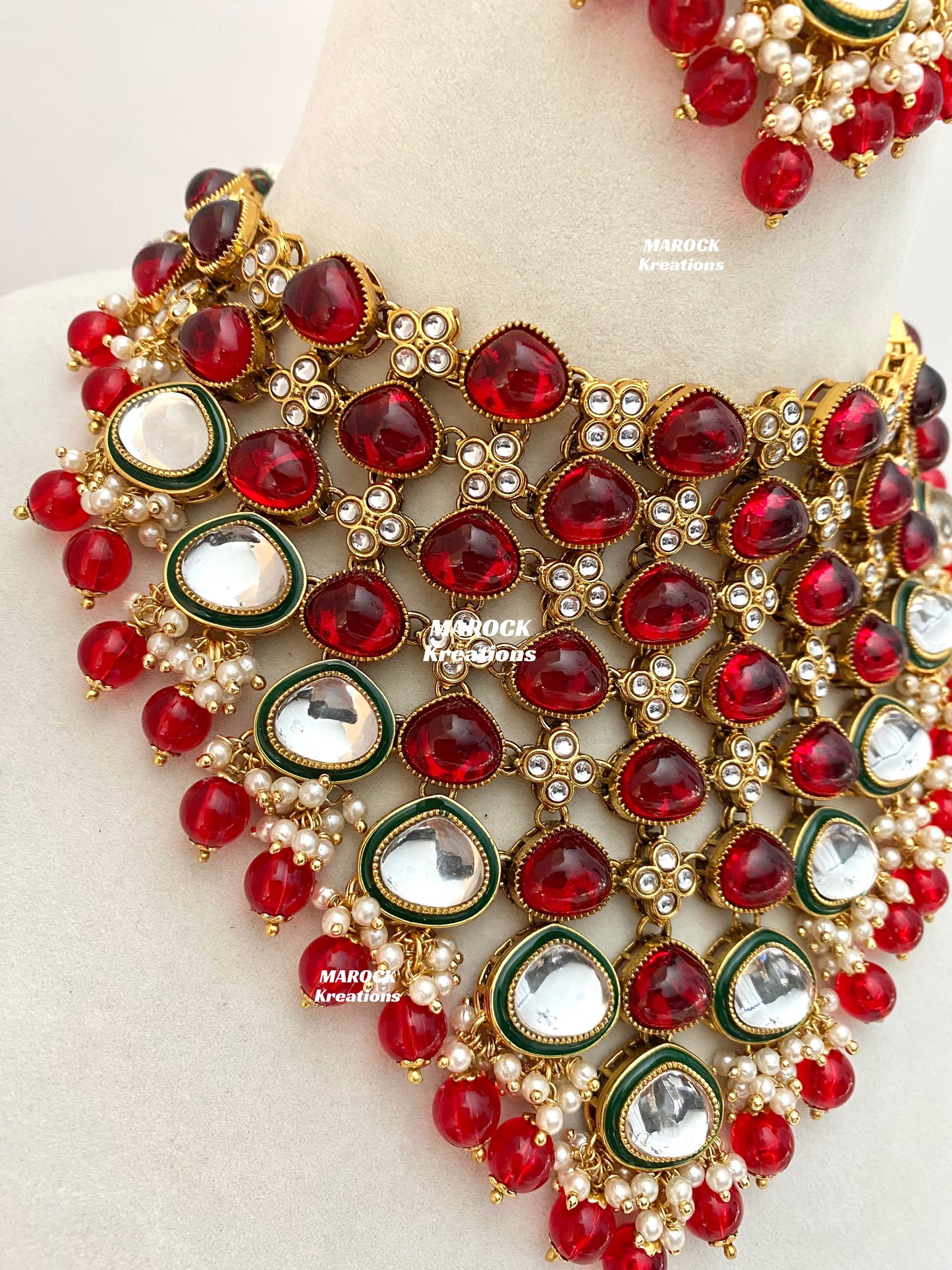 Connie Premium Quality Statement Kundan Necklace/Bridal set