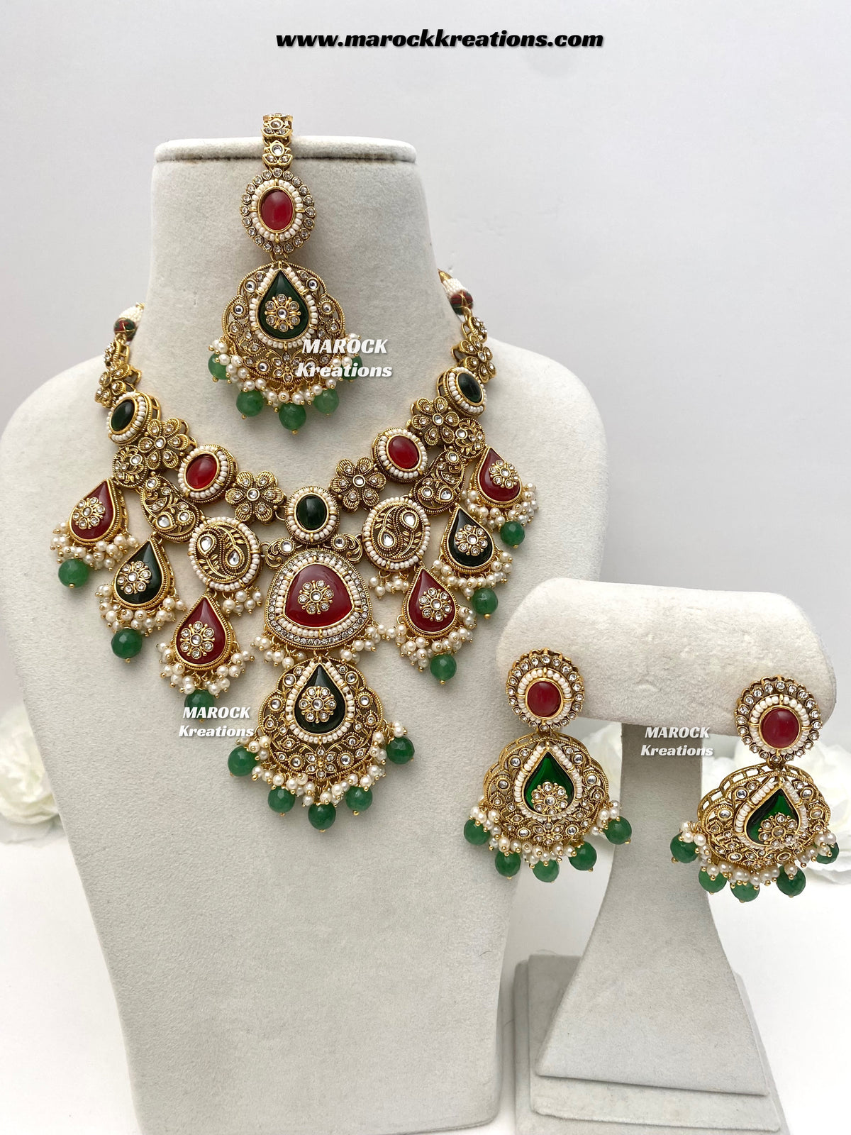 Rufsana Sabyasachi inspired Premium Quality Kundan statement necklace set