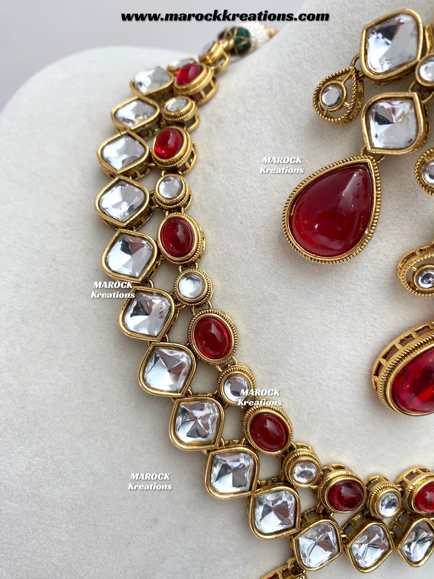 Romana Premium Quality Kundan Statement Necklace set