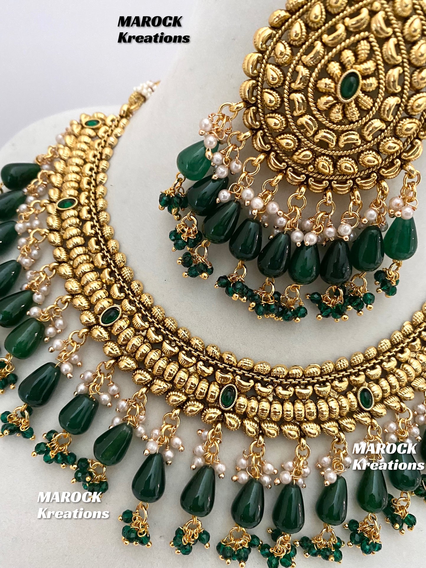 Gold plated traditional necklace set