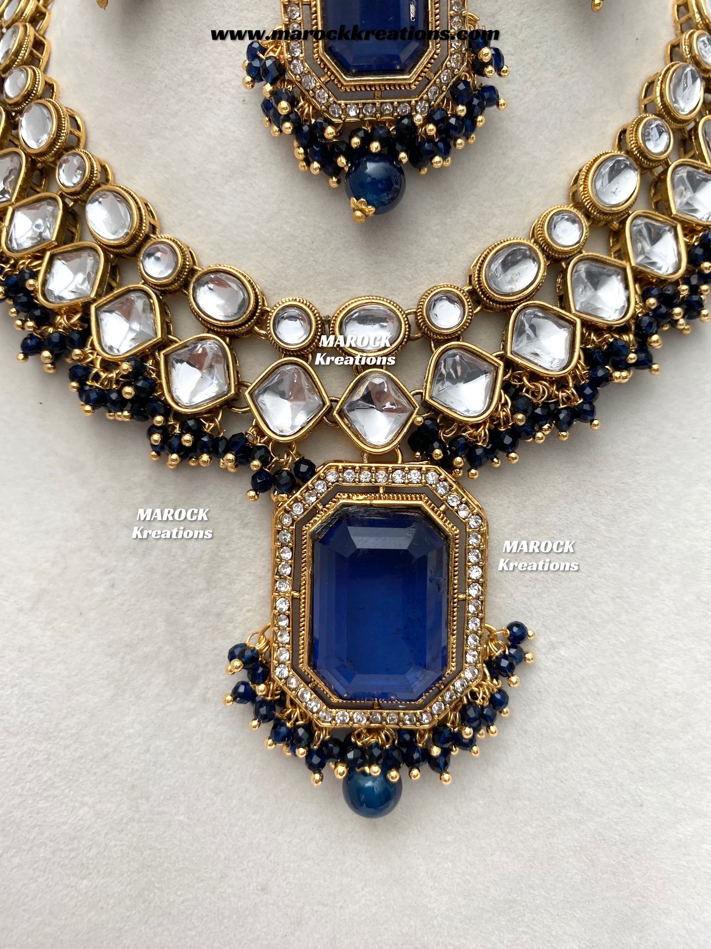 Shabnam Premium Quality Kundan Statement Necklace set