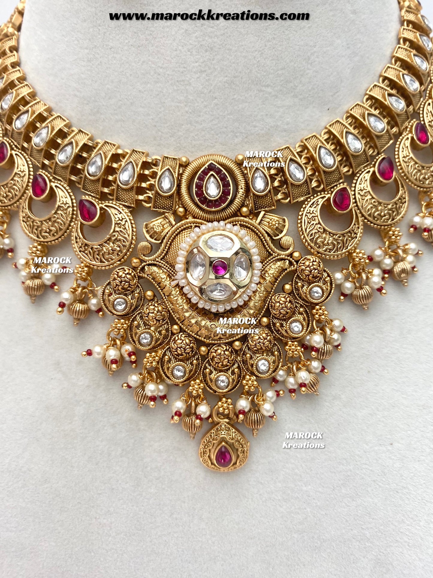 Swapna Gold Plated Necklace set