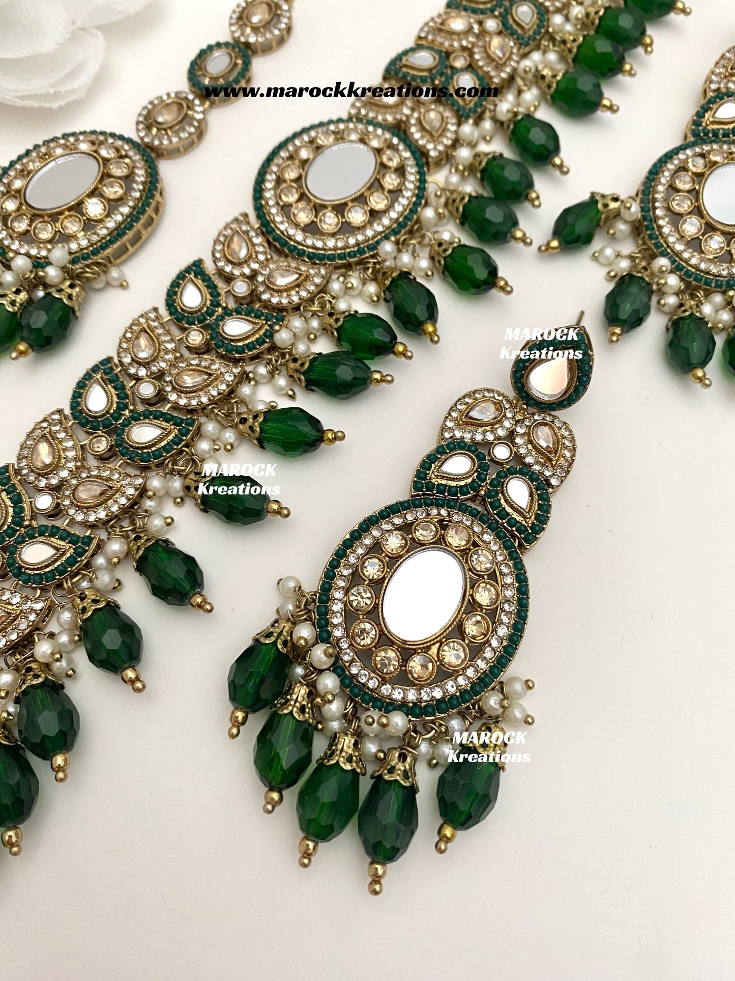 Resmin Premium Quality Mirror Choker set