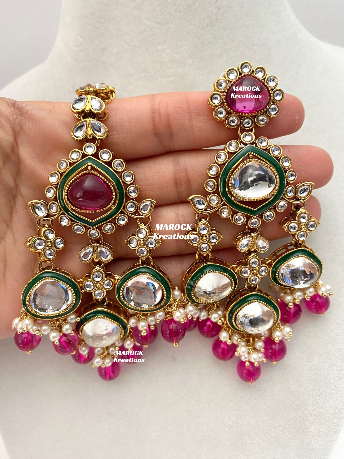Connie Premium Quality Statement Kundan Necklace/Bridal set