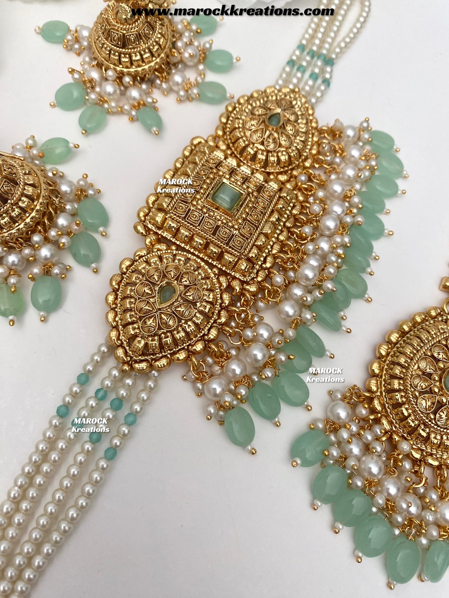 Asna Premium Quality Gold Plated statement choker set